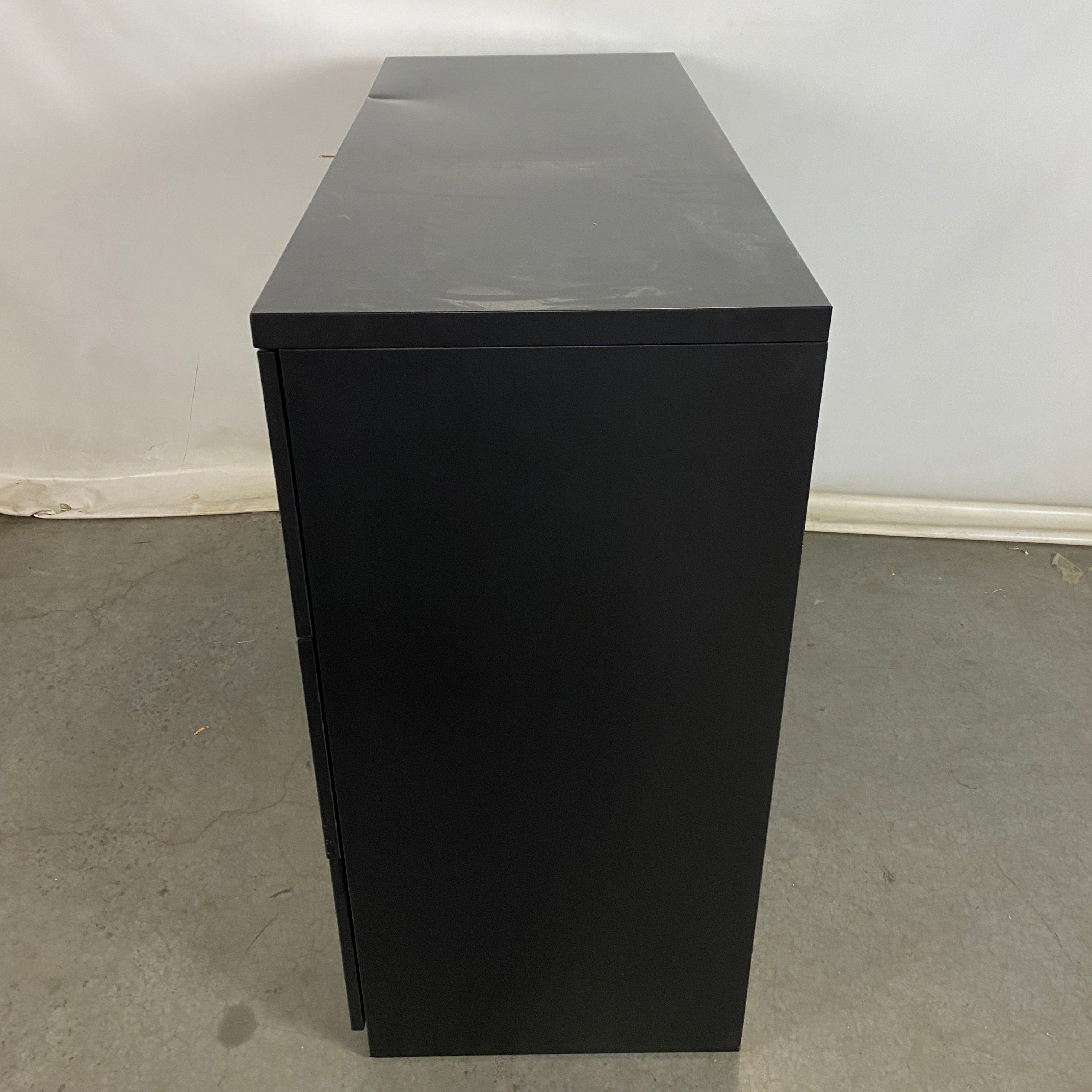 Haworth SL059 Black 3 Drawer Lateral File Cabinet