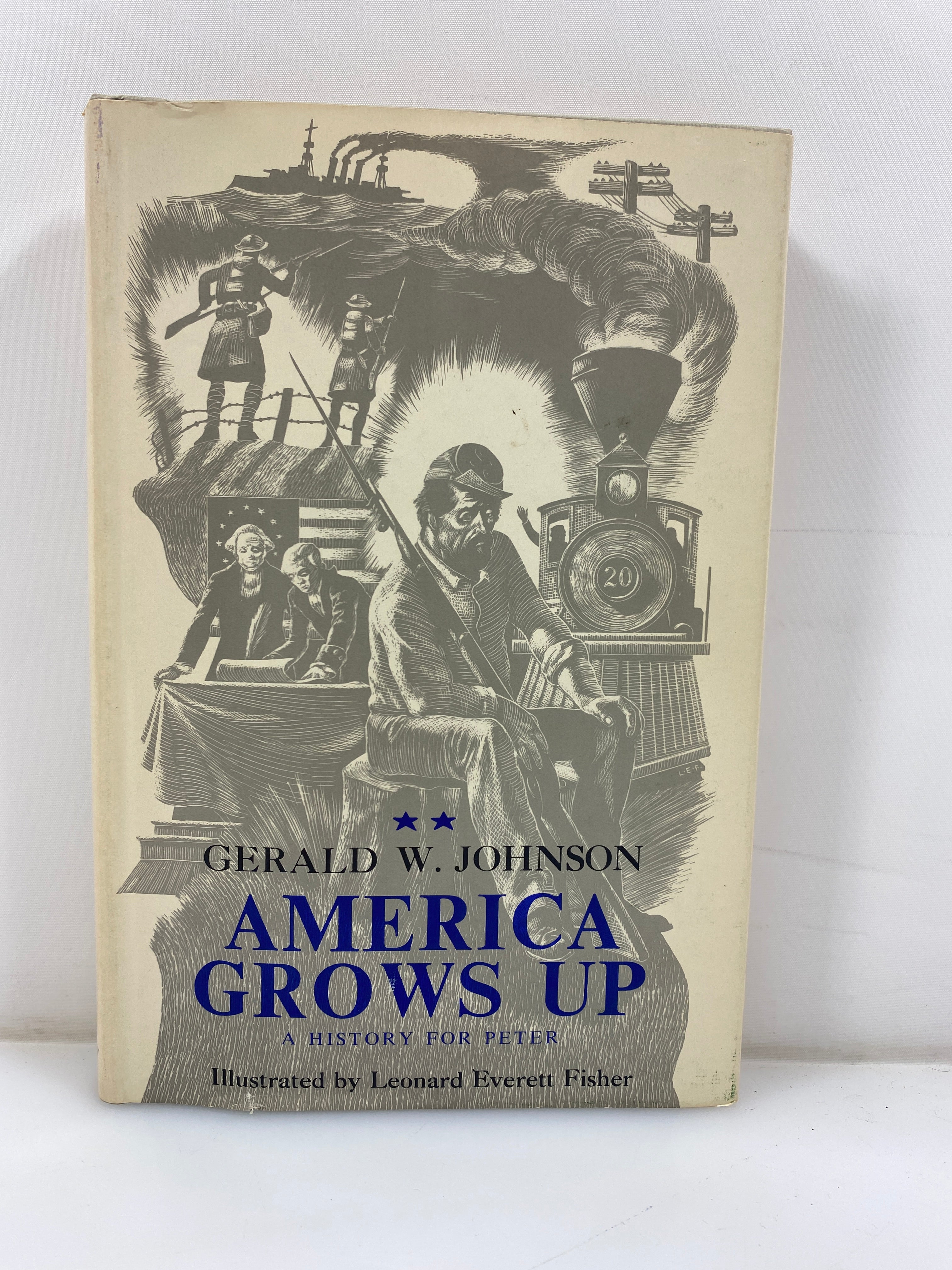 America Grows Up Gerald Johnson 1960 HCDJ
