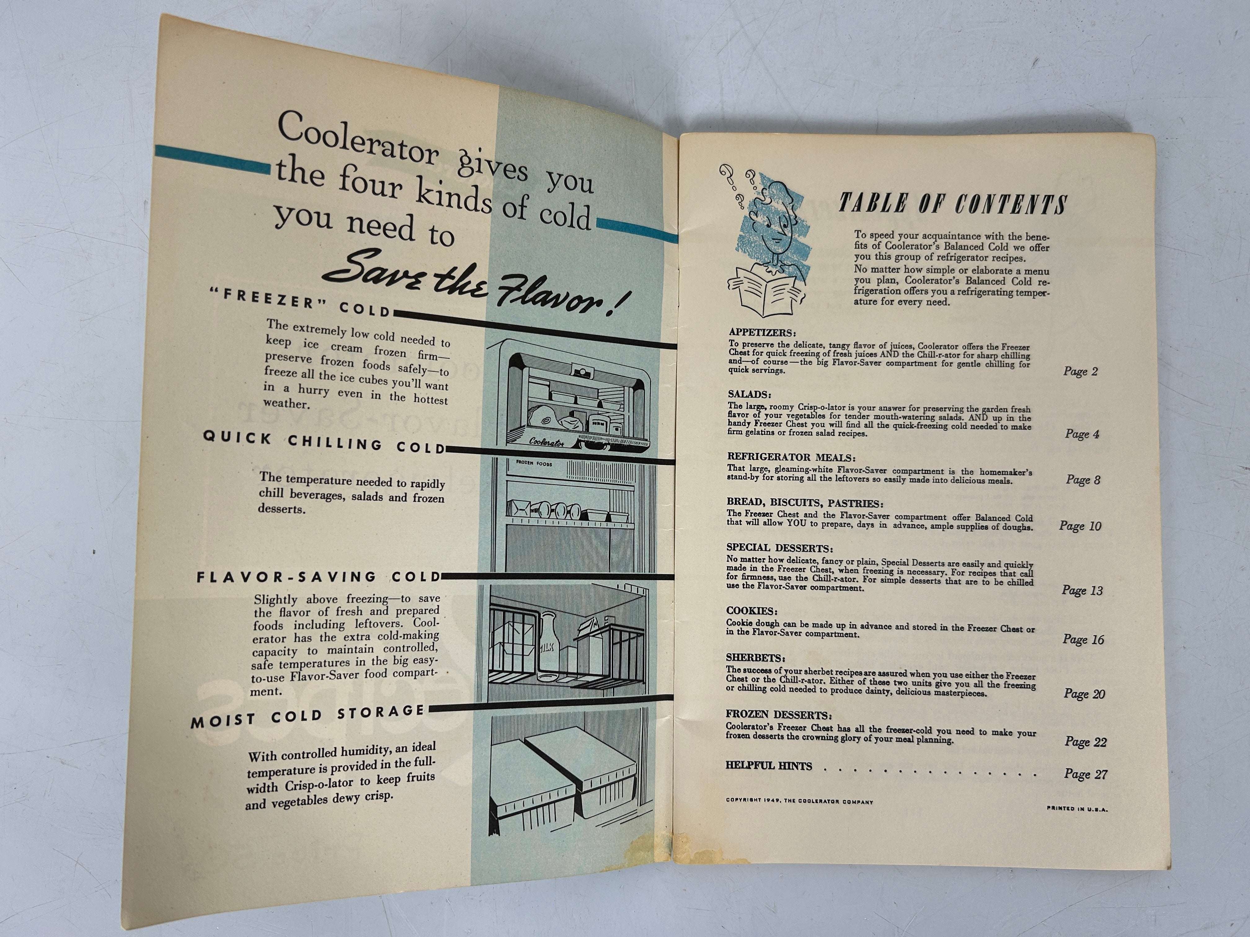 6 Vtg Recipe Booklets from Appliance Companies: Coolerator/Lorain/Robertshaw SC