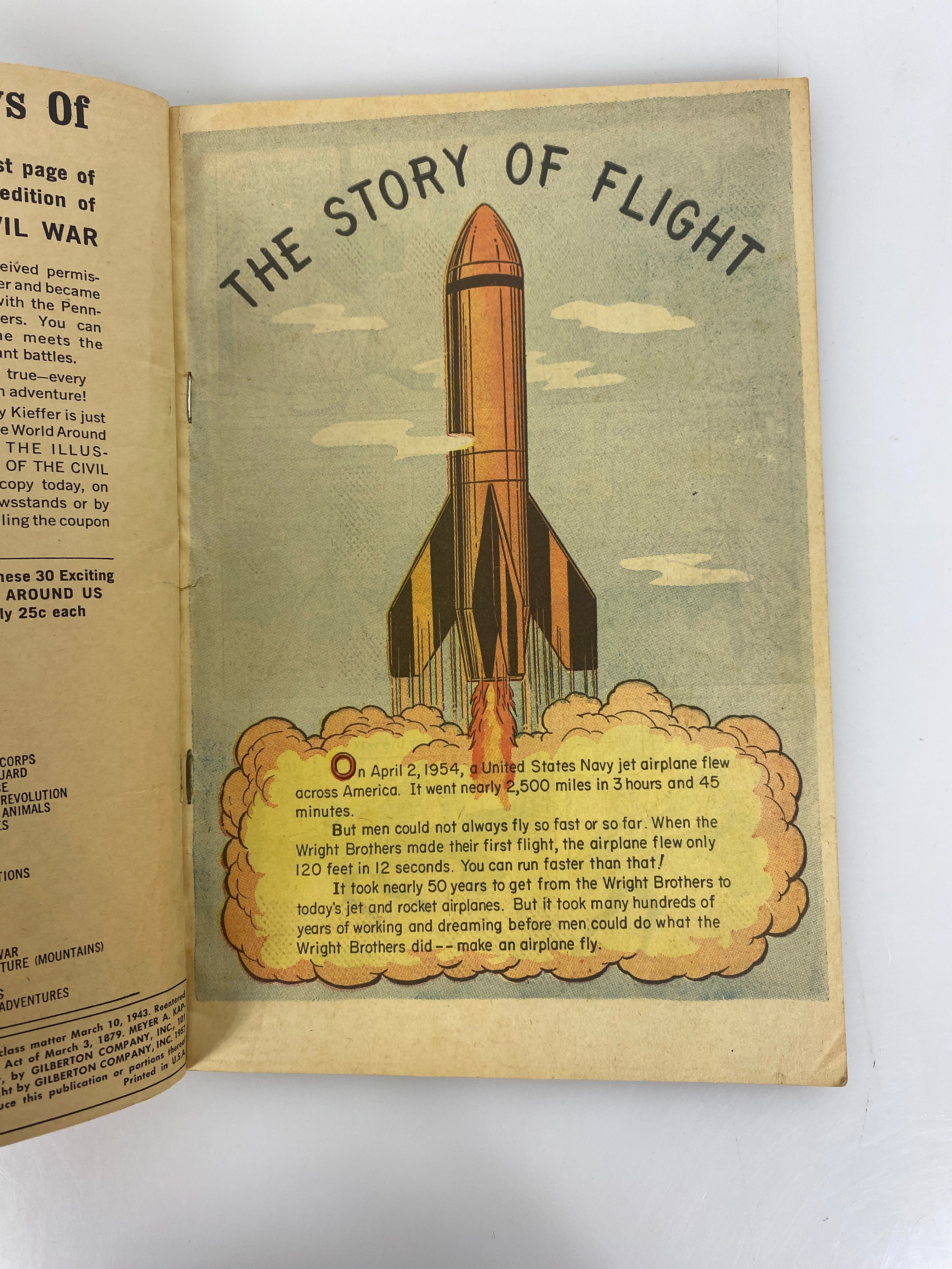 Classics Illustrated Adventures in Science 138A 1957