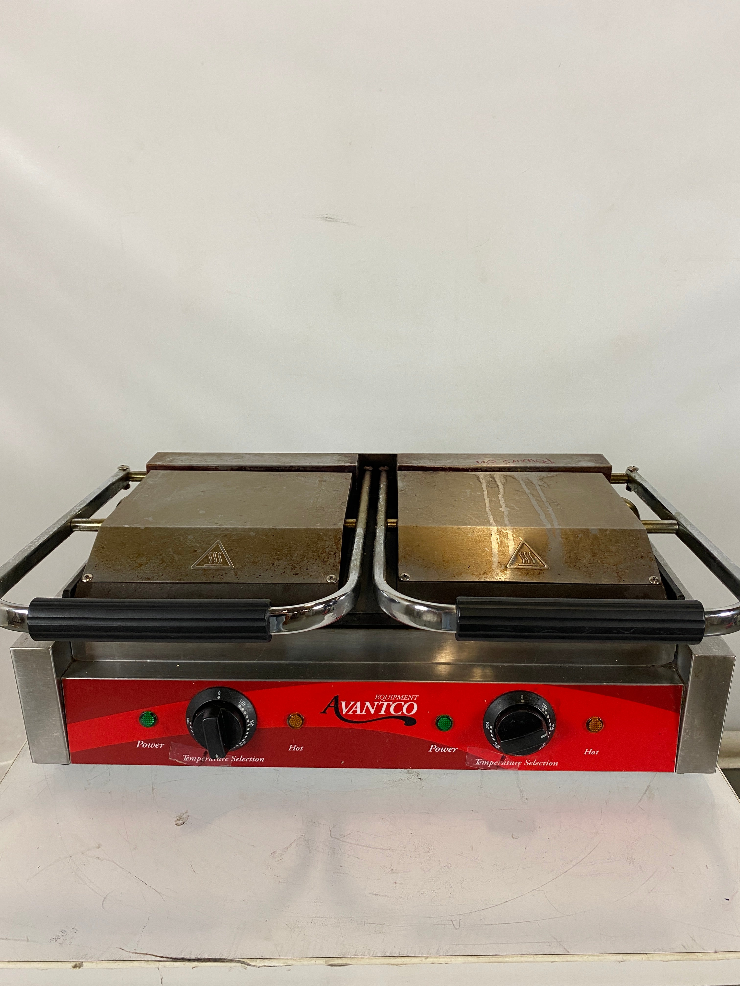 Avantco Double Flat Commercial Panini Press