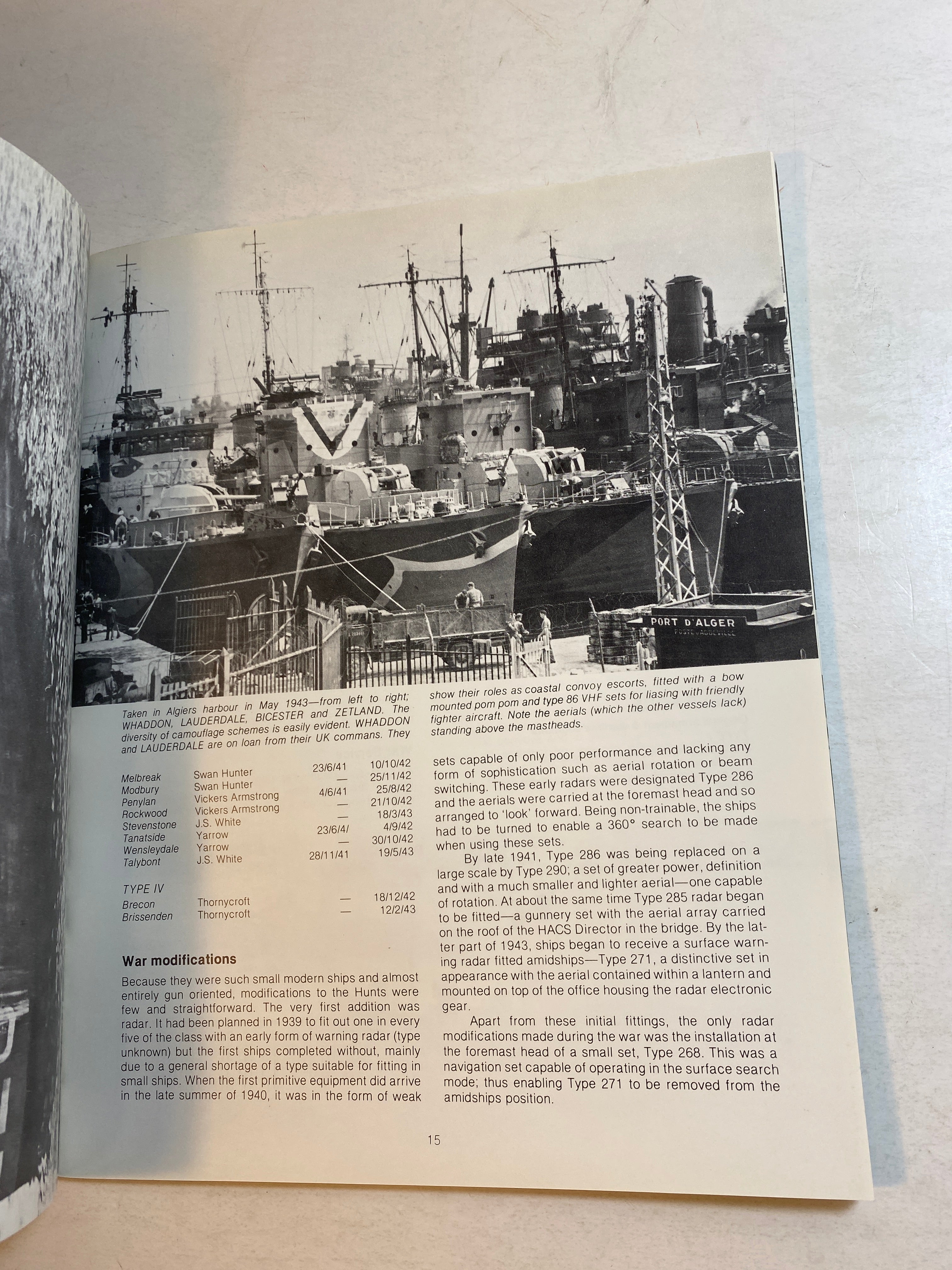 Man O' War 4 HUNT Class Escort Destroyers 1980