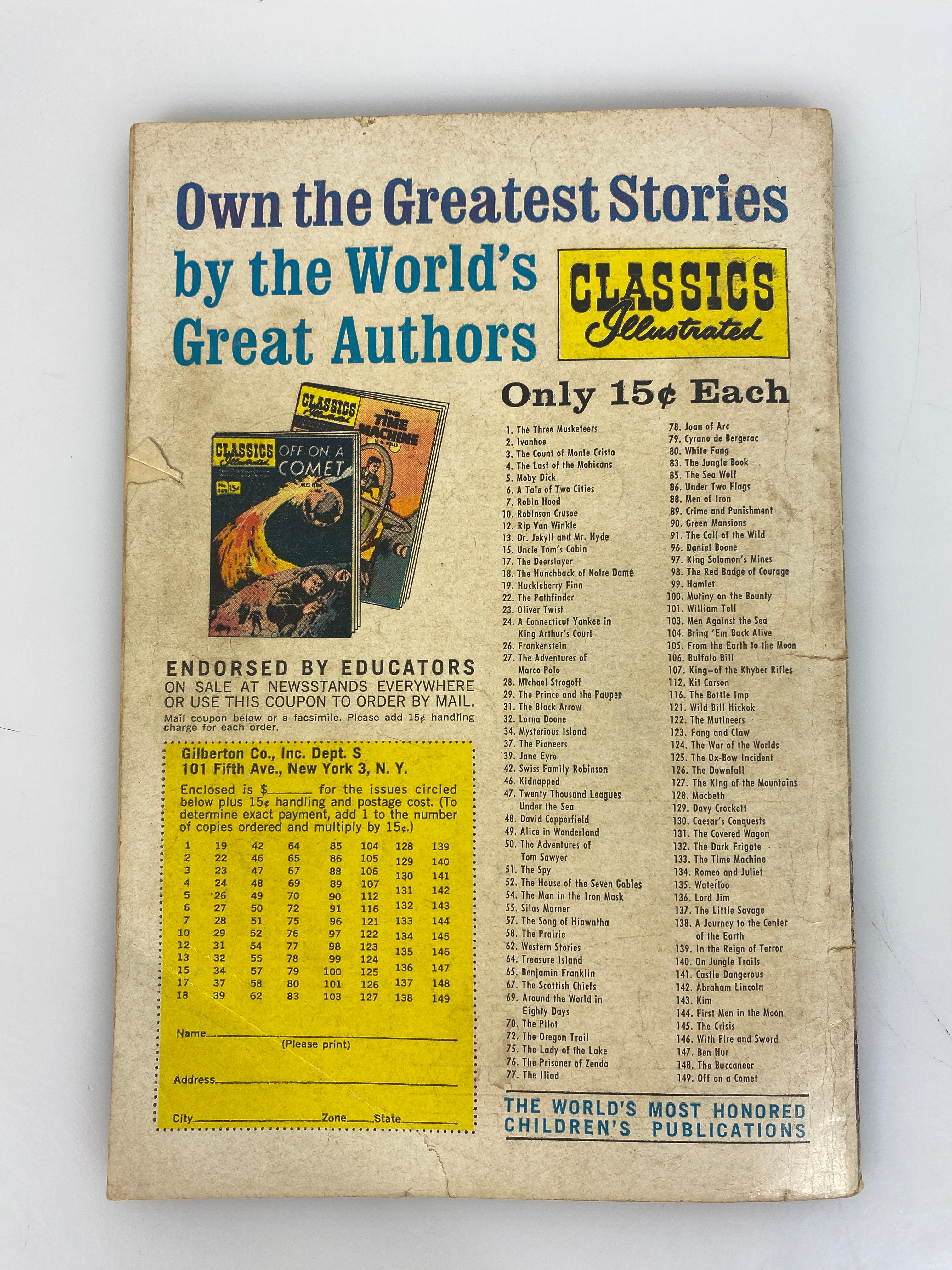 Classics Illustrated Adventures in Science 138A 1957
