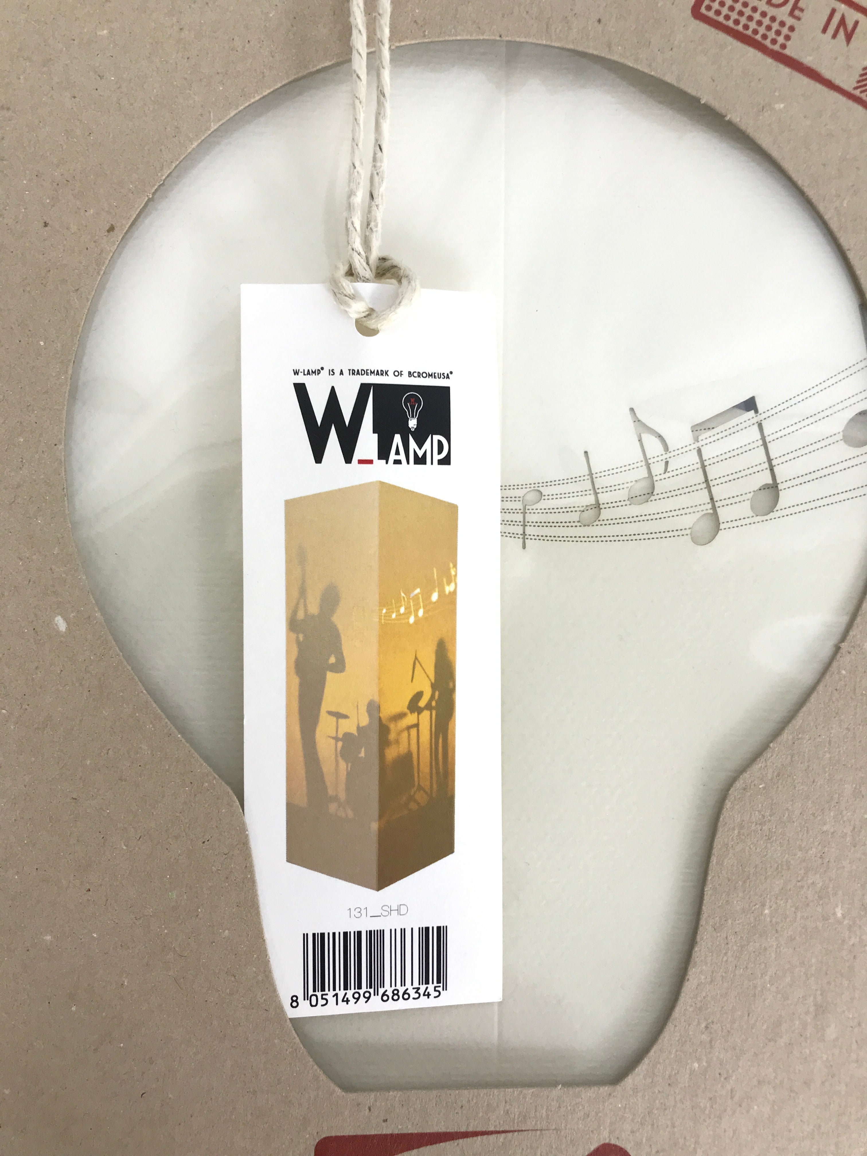 WLamp Paper Lamp Music Notes