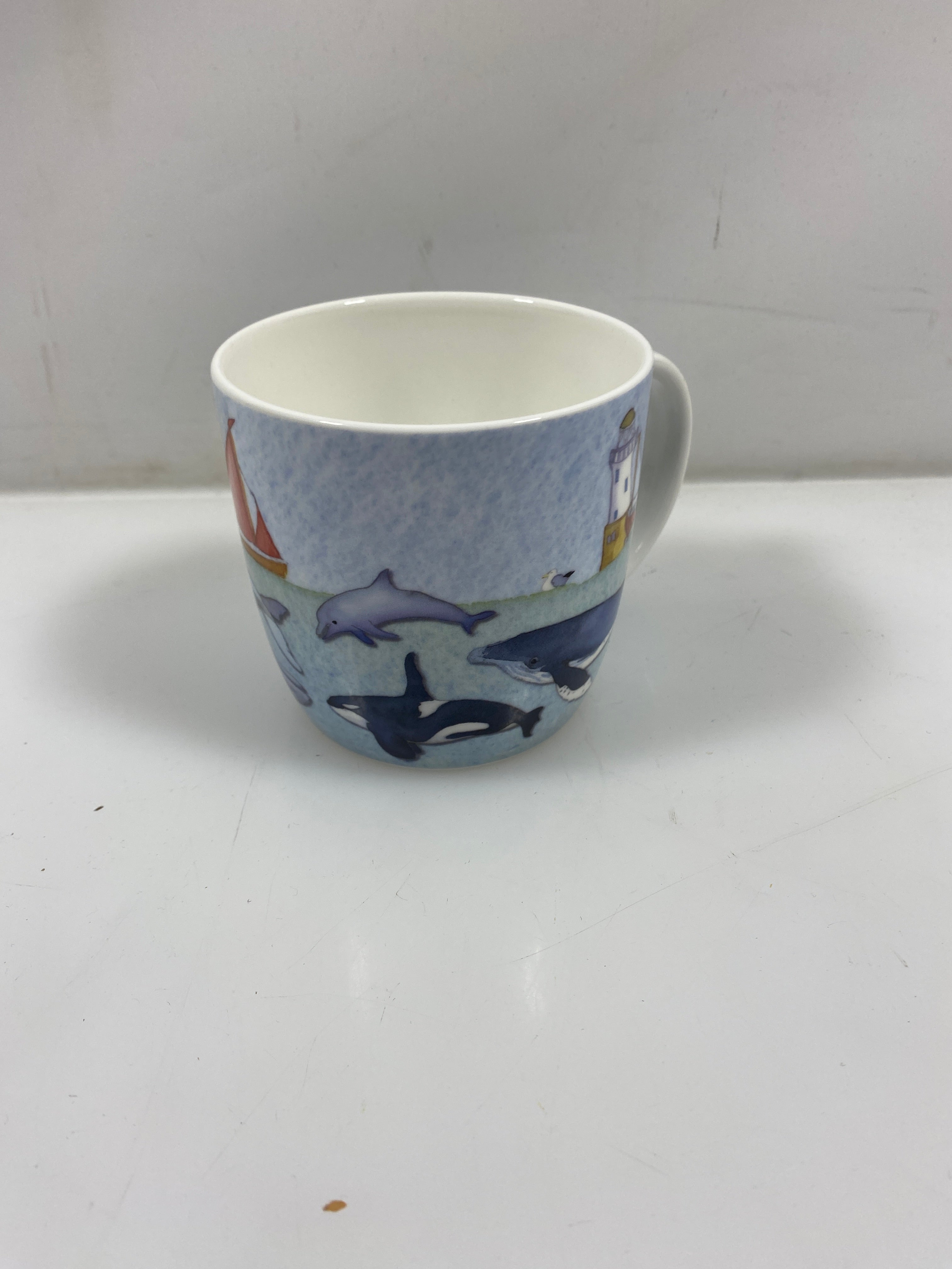 Coastal Sealife Bone China Mug By Emma Ball