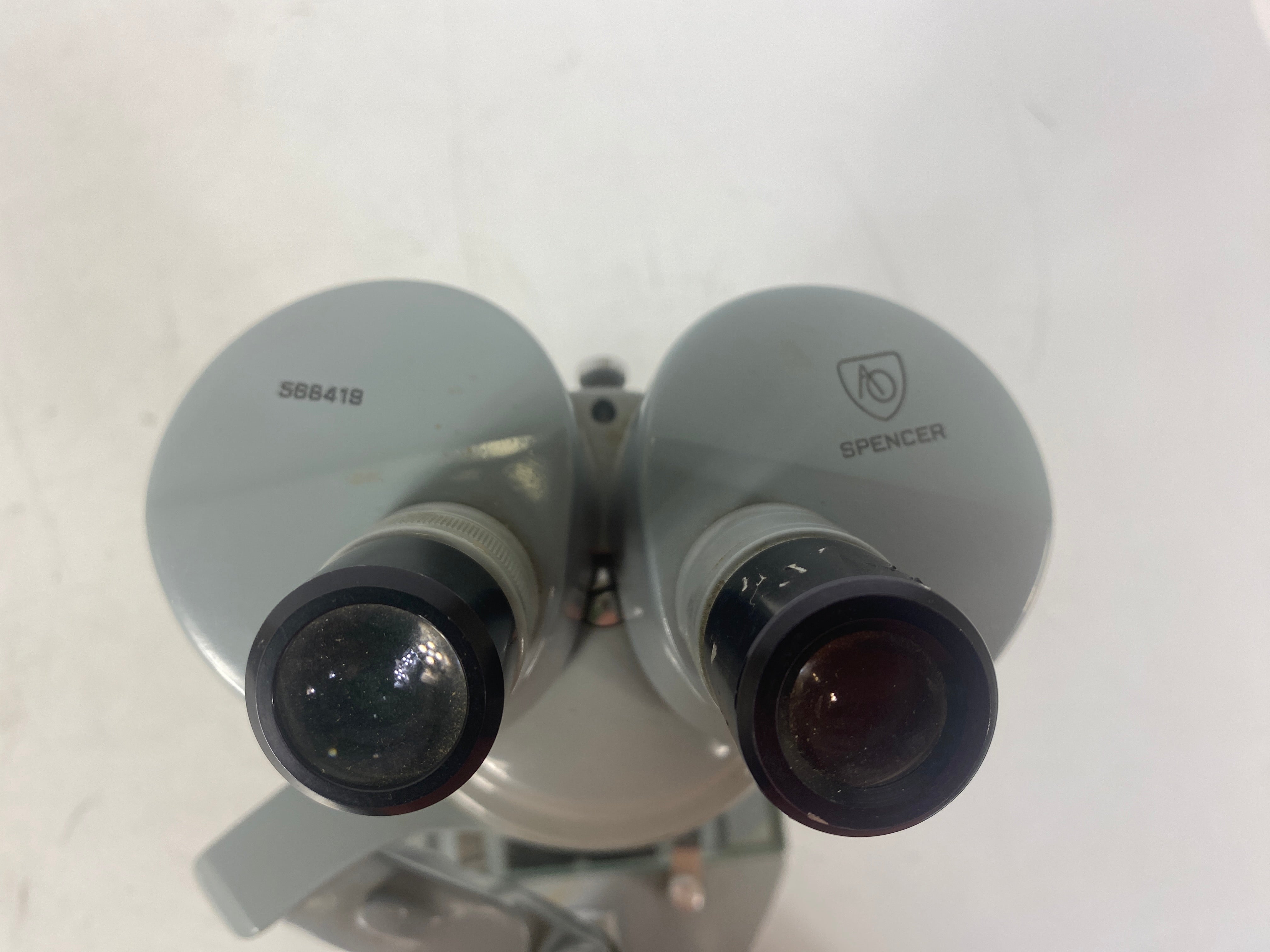 Vintage American Optical Spencer Series Model 26 Binocular Microscope with 2 Objective Lenses