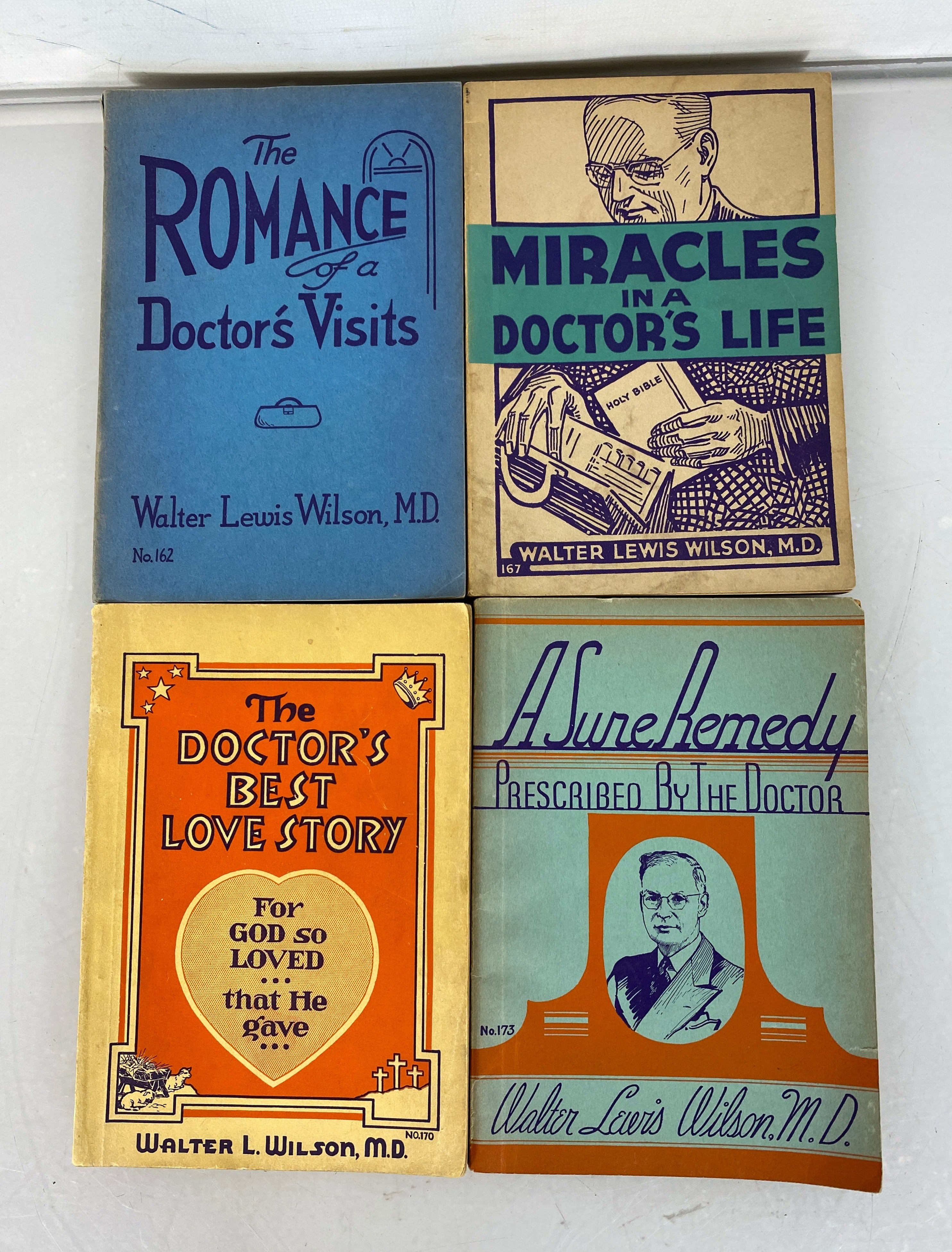 Lot of 4 Vintage Walter Wilson Doctor's Stories The Bible Institute Colportage Assn 1935-1938 SC