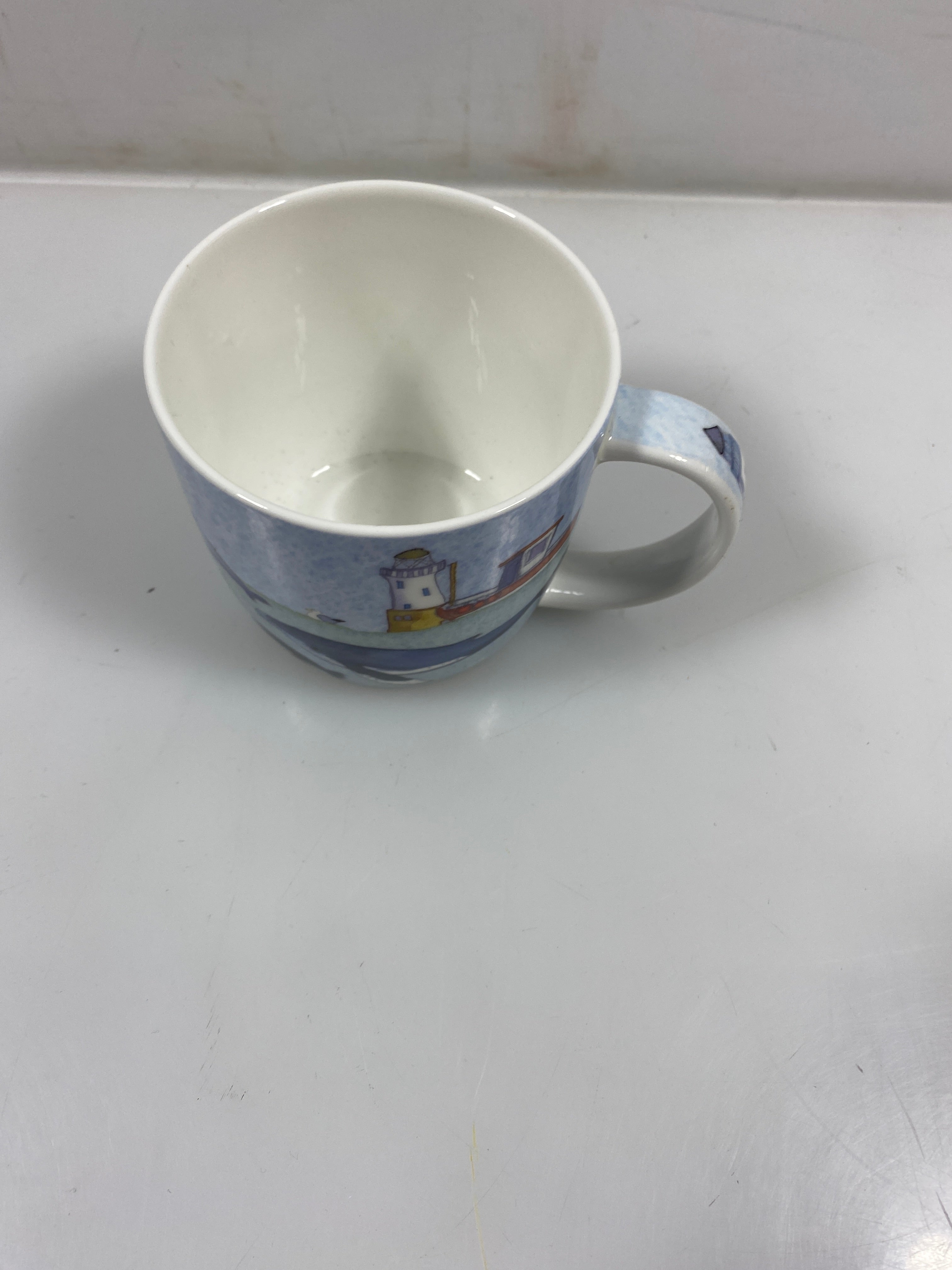 Coastal Sealife Bone China Mug By Emma Ball