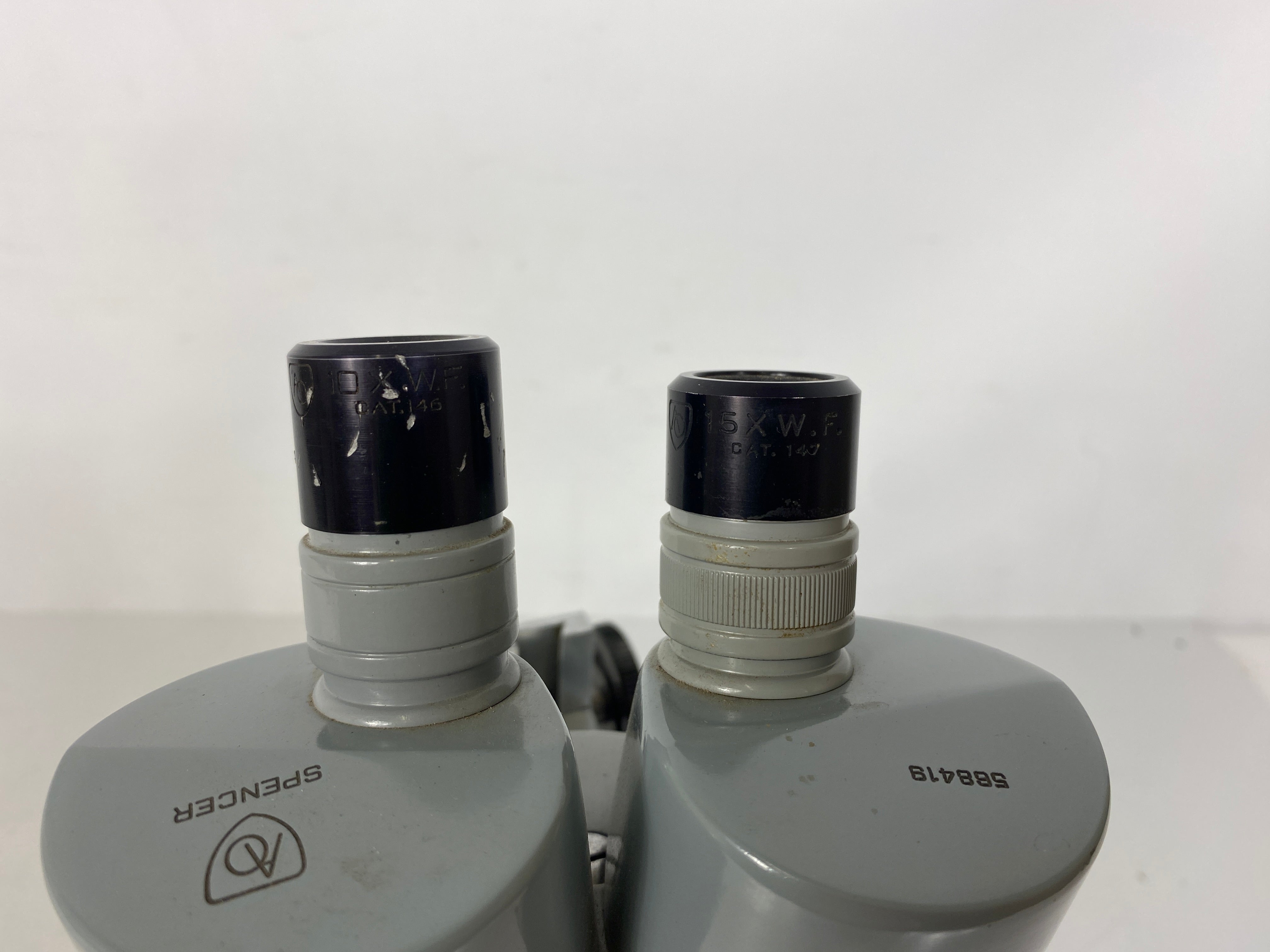 Vintage American Optical Spencer Series Model 26 Binocular Microscope with 2 Objective Lenses