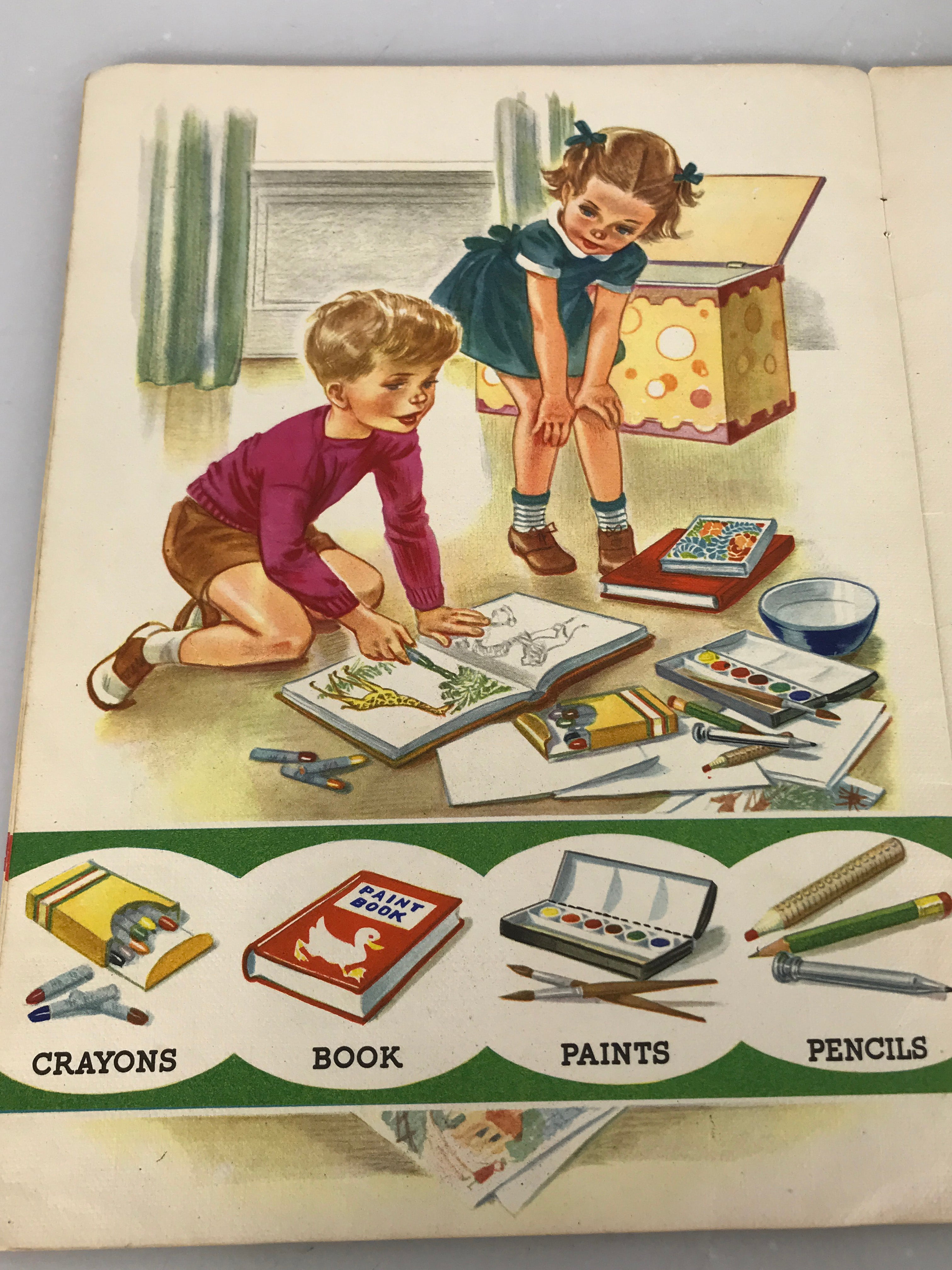 Lot of 5 Vintage Oversized Children's Books 1939-1963 HC