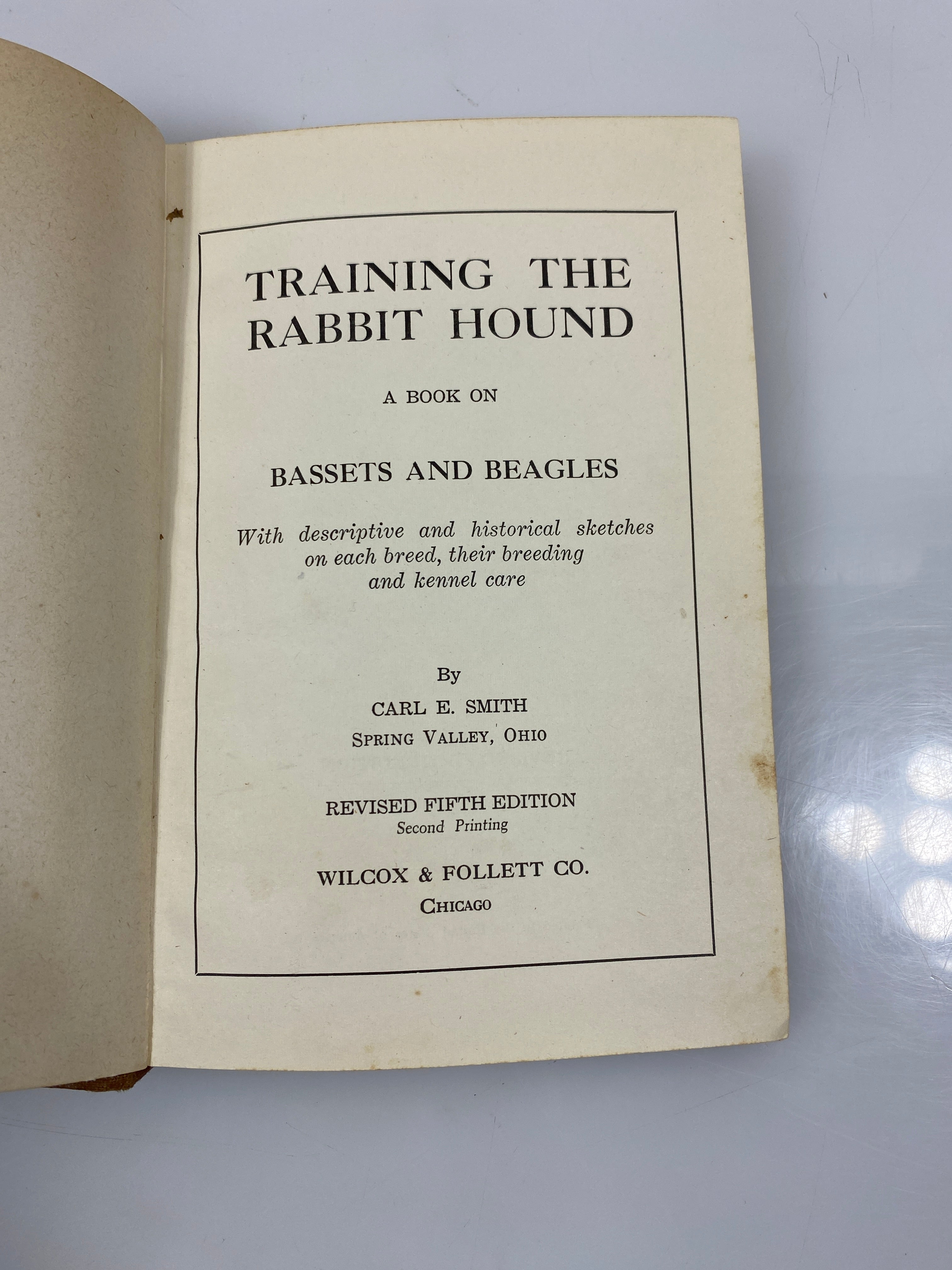 Training the Rabbit Hound by Smith 5th Ed. 1944 HC