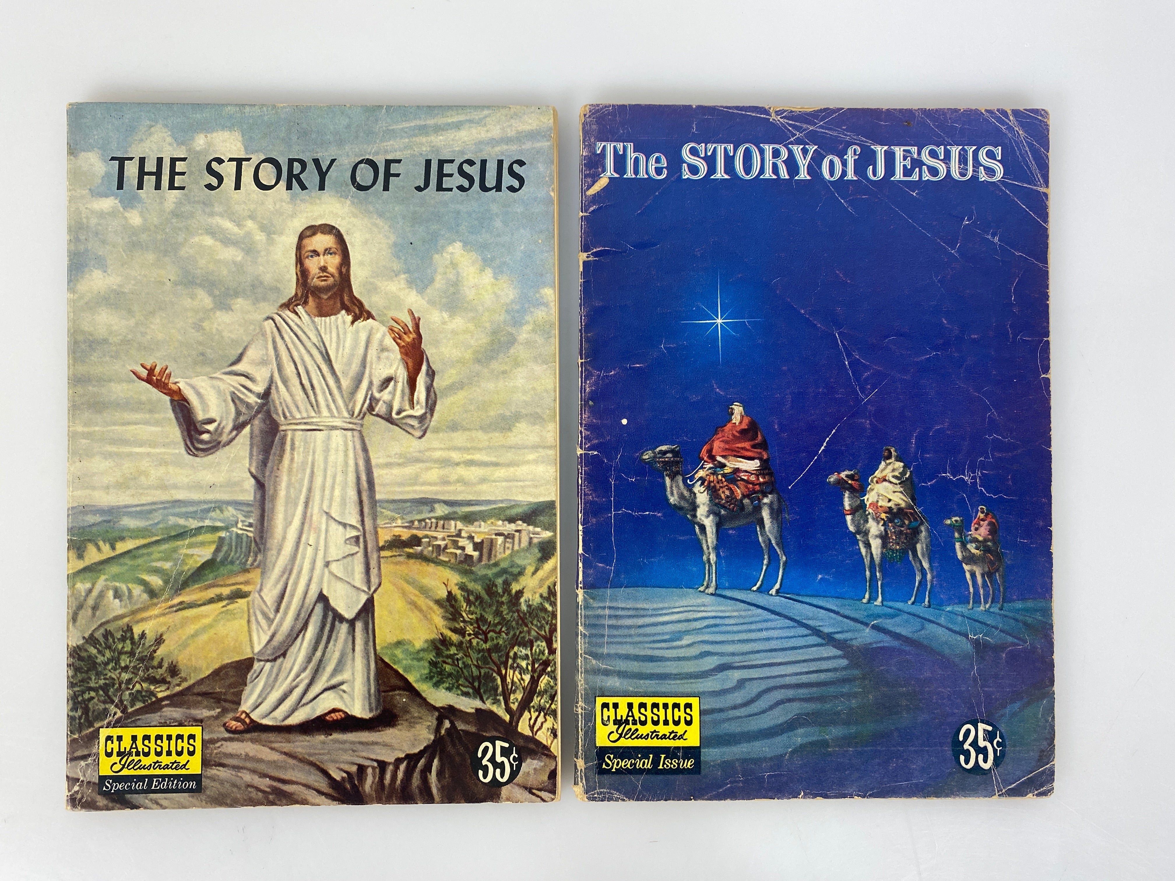 Lot of 2 Classics Illustrated the Story of Jesus Special Issue 129 1947-1955
