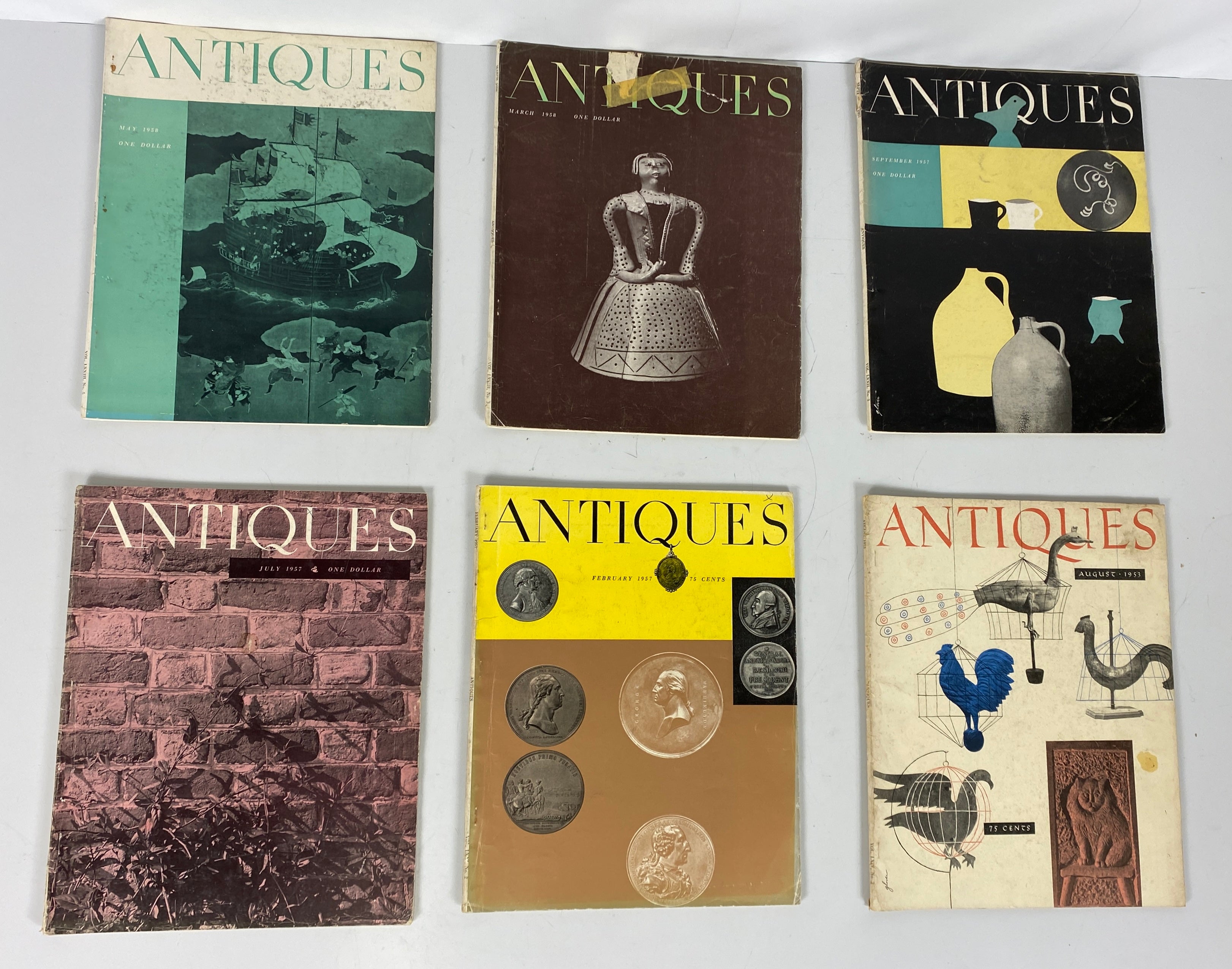 Antiques the Magazine Lot of 14 1953-1959