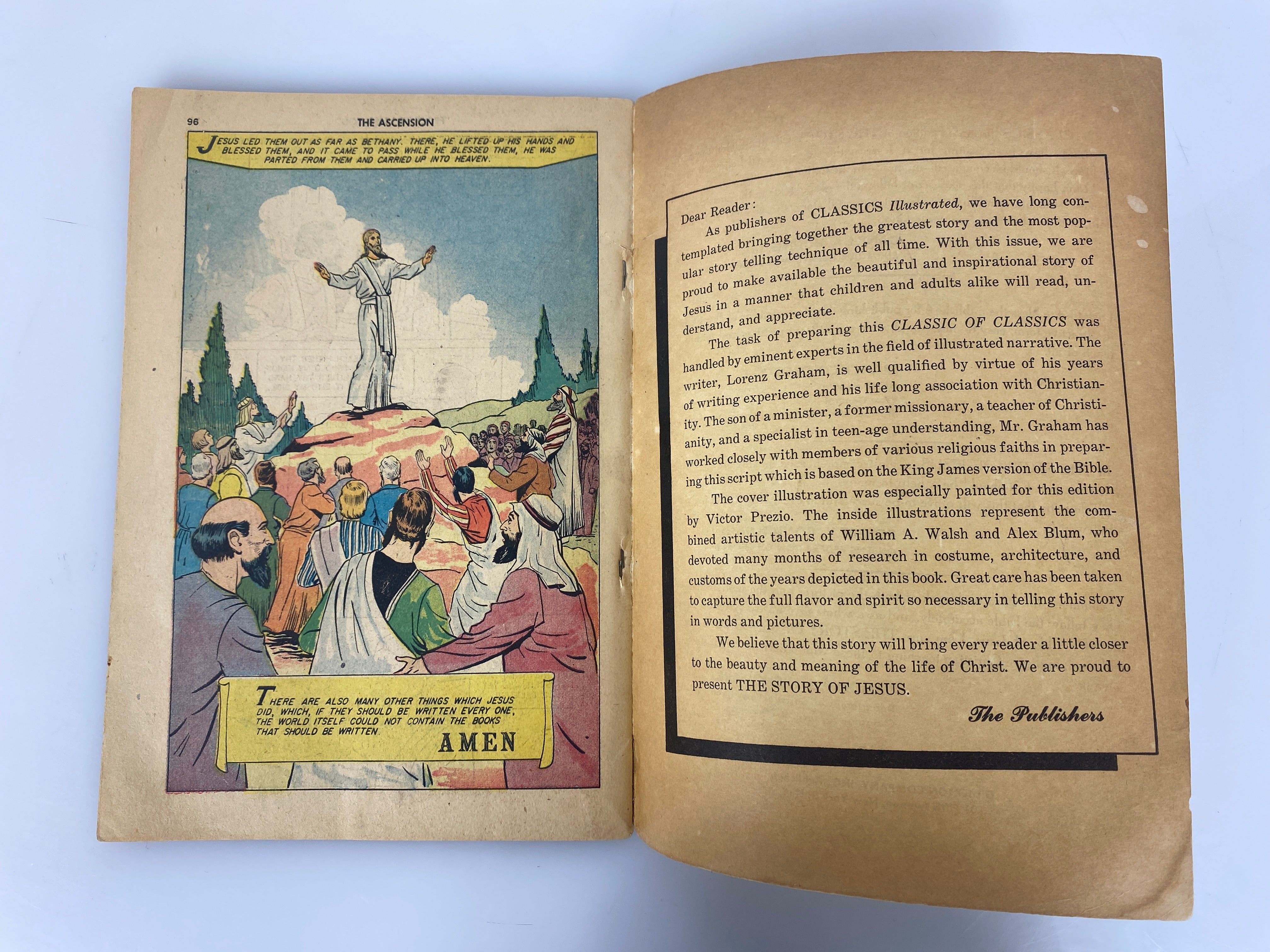 Lot of 2 Classics Illustrated the Story of Jesus Special Issue 129 1947-1955