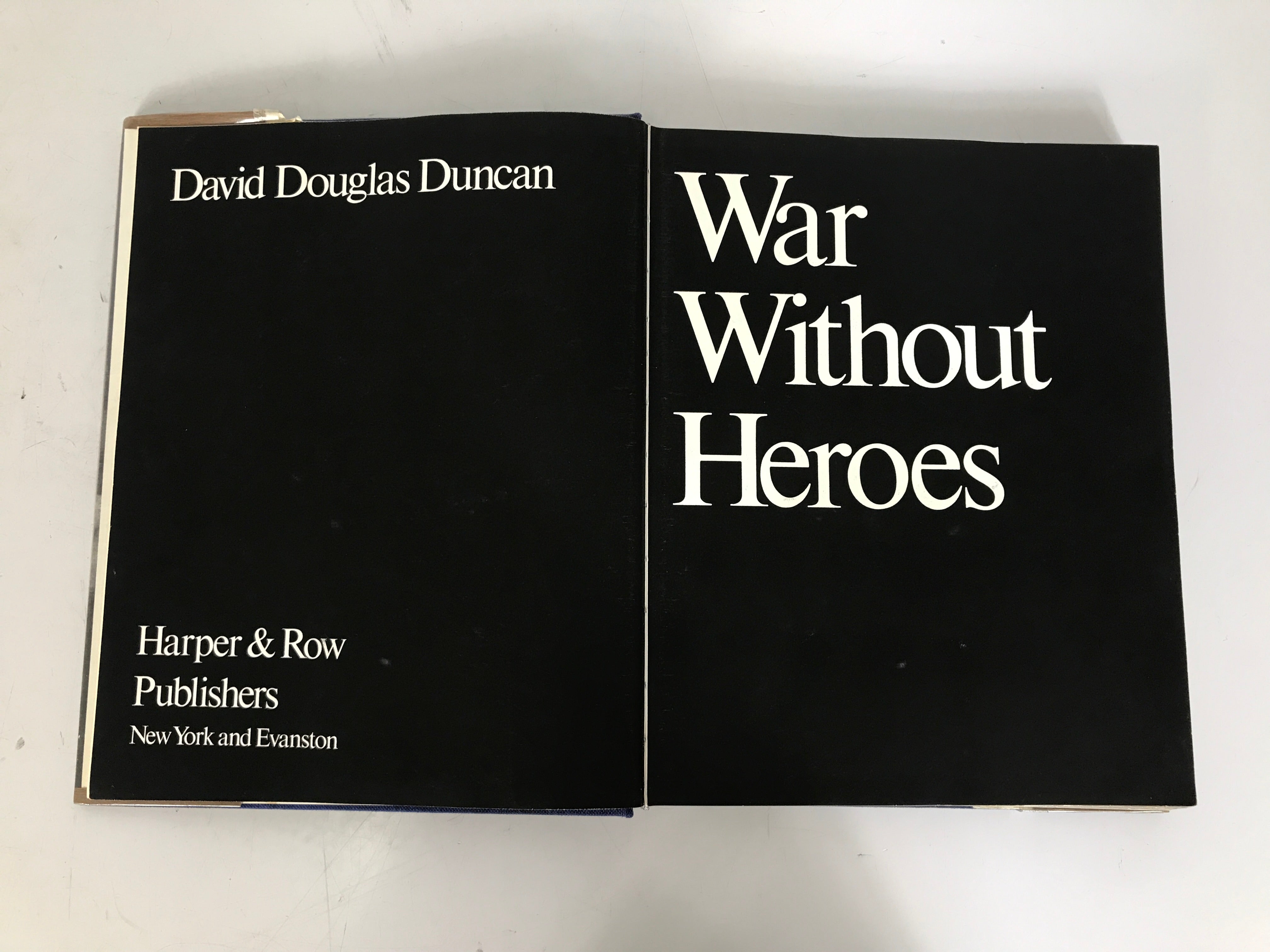 War Without Heroes David Douglas Duncan 1970 HCDJ Ex-Library