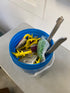 Bucket of Calf Weaning and Castration Tools with Bands