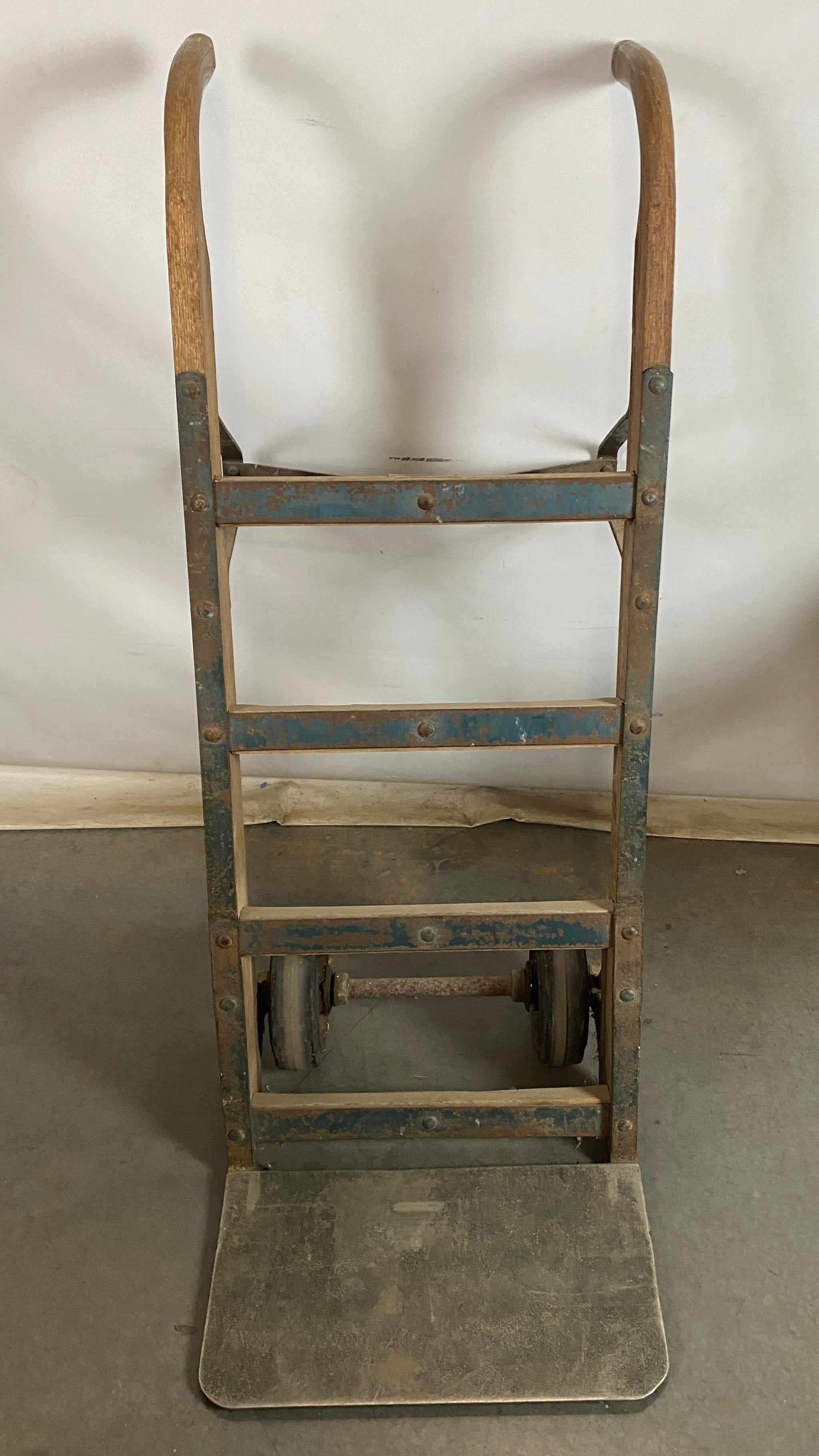 Antique Lansing Company #22W Wooden and Metal Dolly