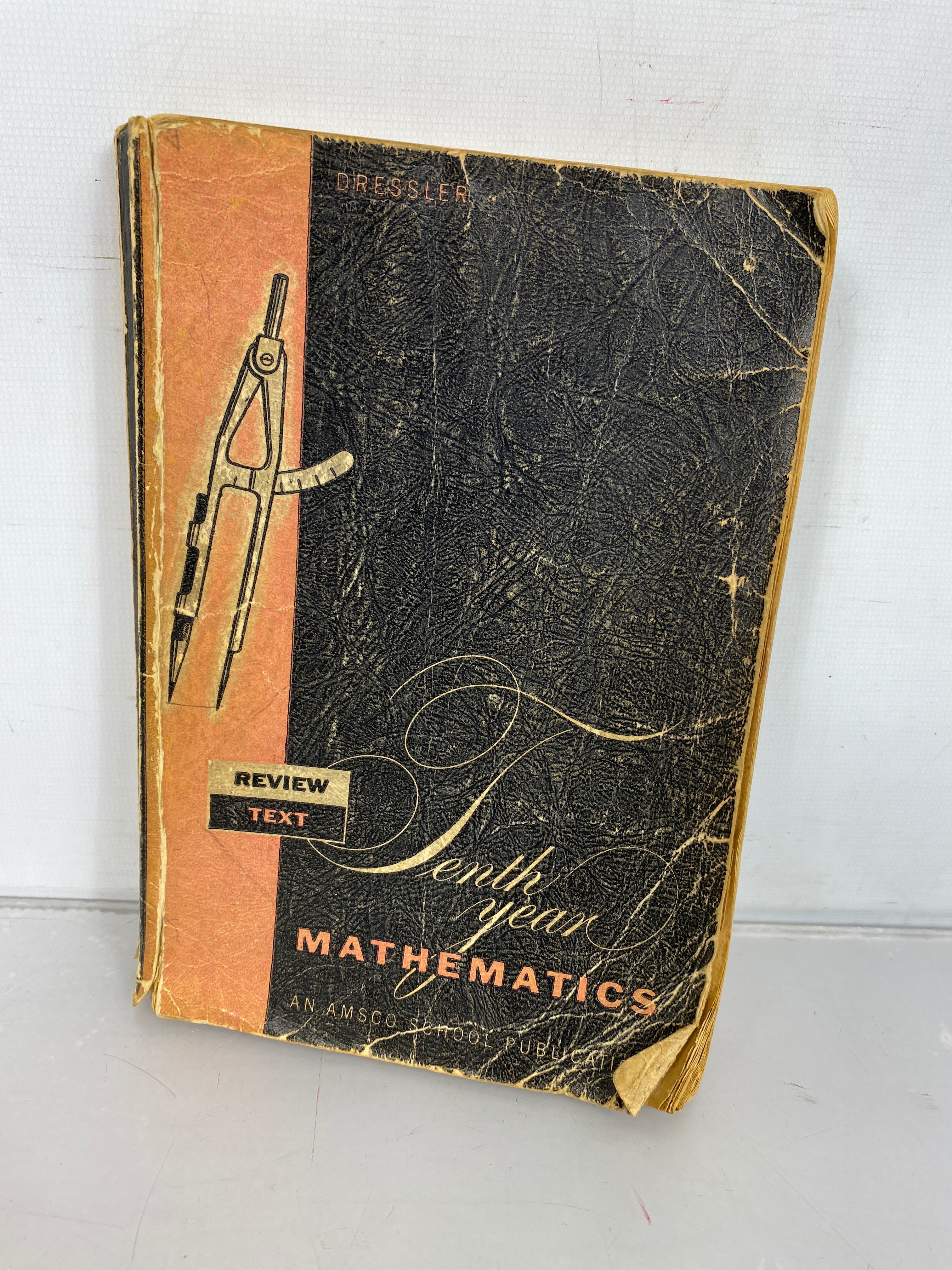 Lot of 2 Amsco School Publications Mathematics Books Reviewing Elementary Algebra and Tenth Year Mathematics 1949 SC