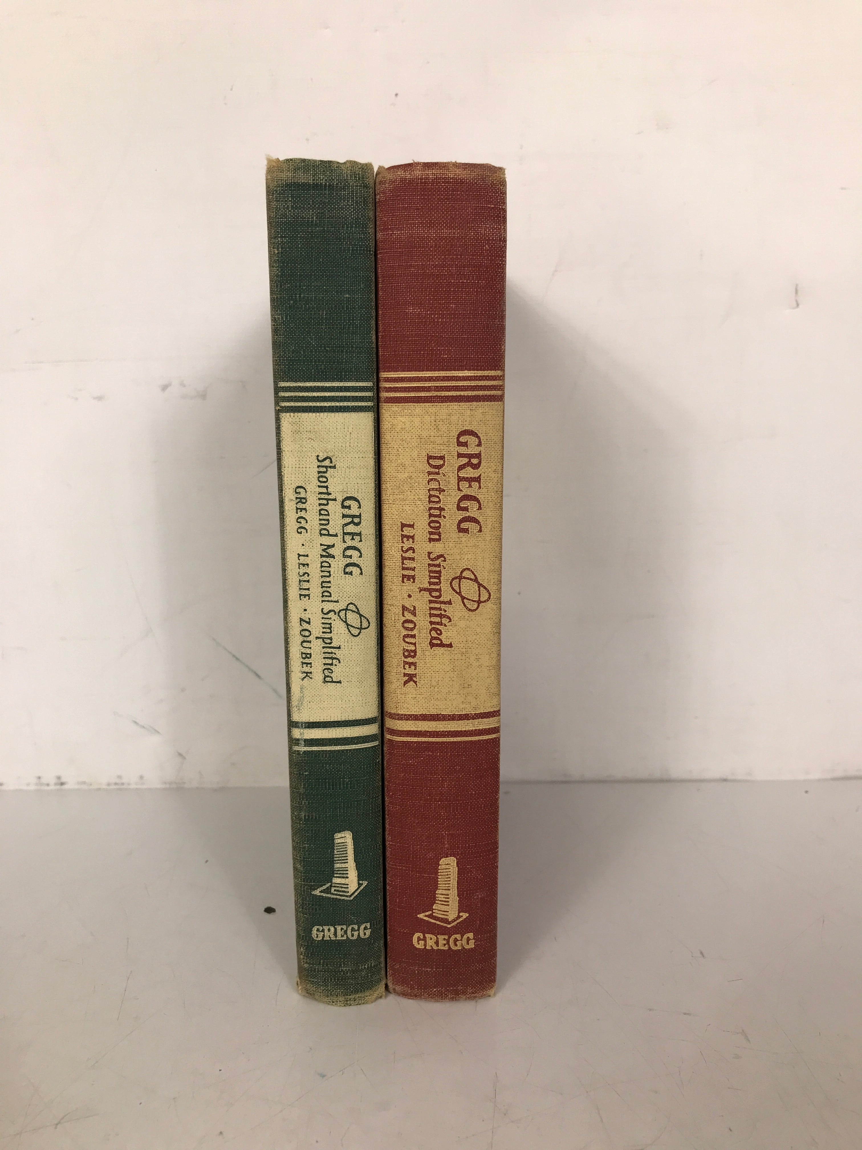 Lot of 2: Gregg Shorthand Manual Simplified & Dictation Simplified 1949 HC