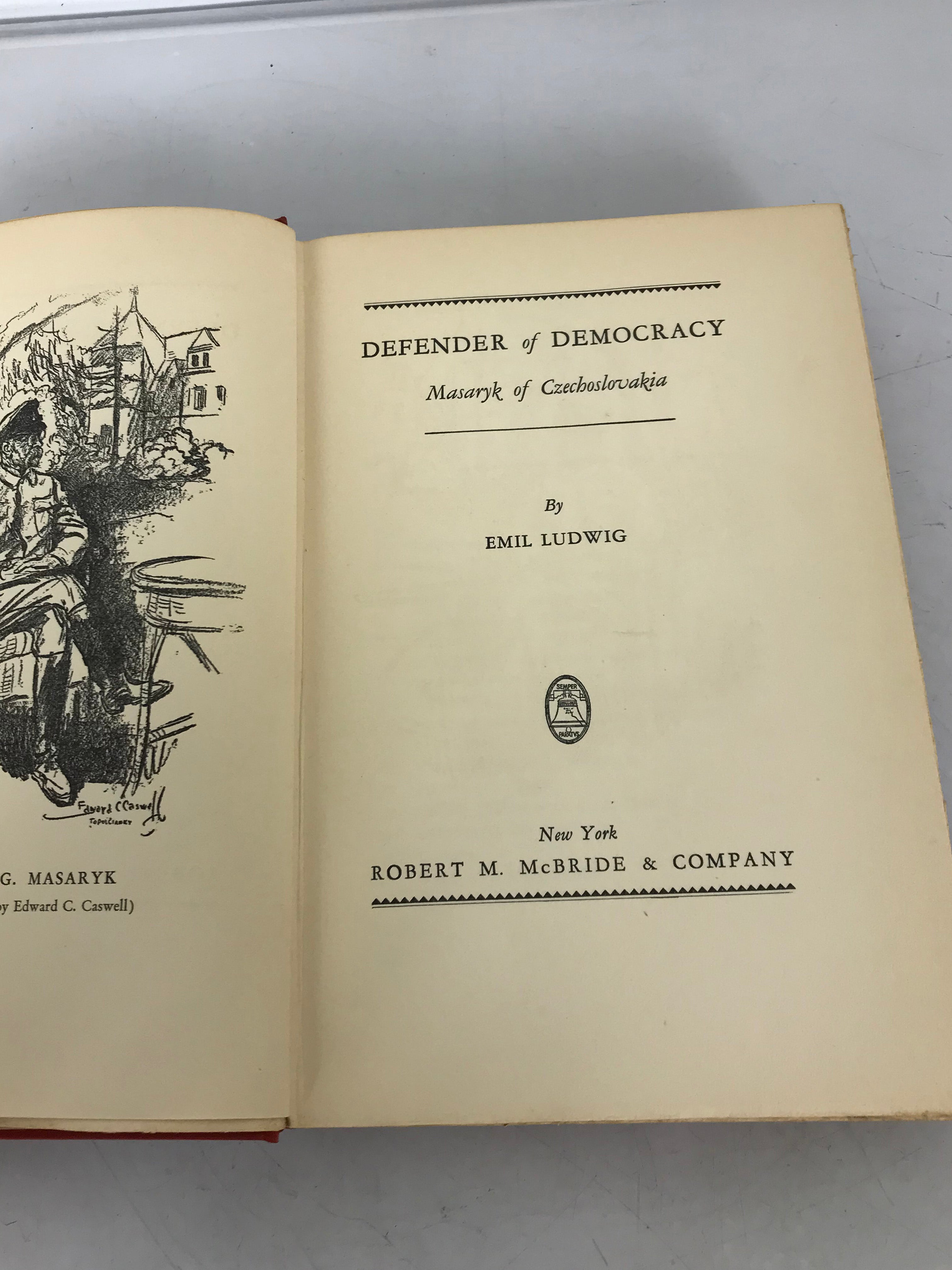 Defender of Democracy by Emil Ludwig 1936 First Edition