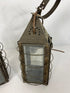 Pair of Antique "Paul Revere" Punched Tin Pioneer Lanterns