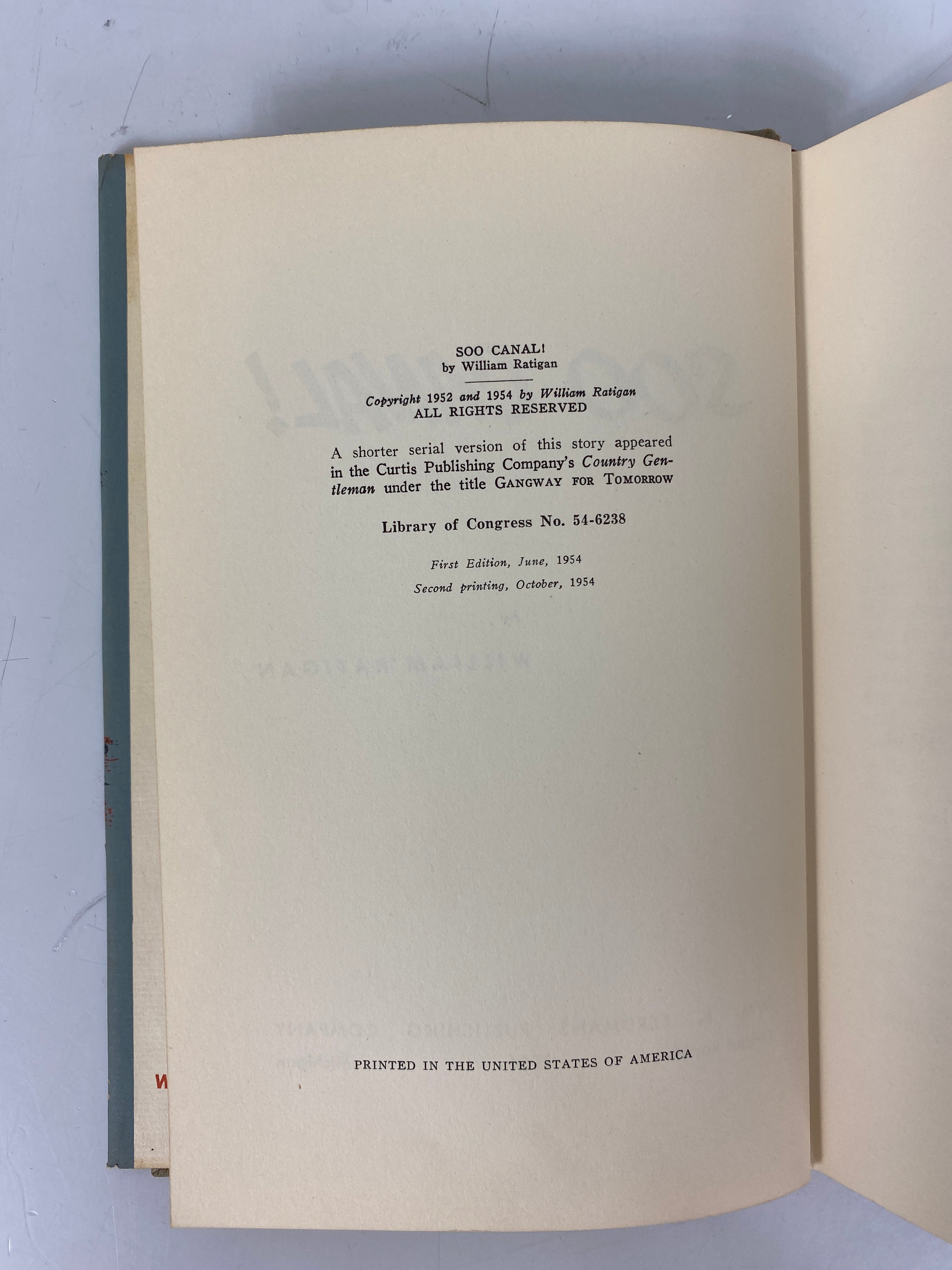 Lot of 2: Soo Canal! by Ratigan/Great Lakes Country by McKee 1954-66 HCDJ