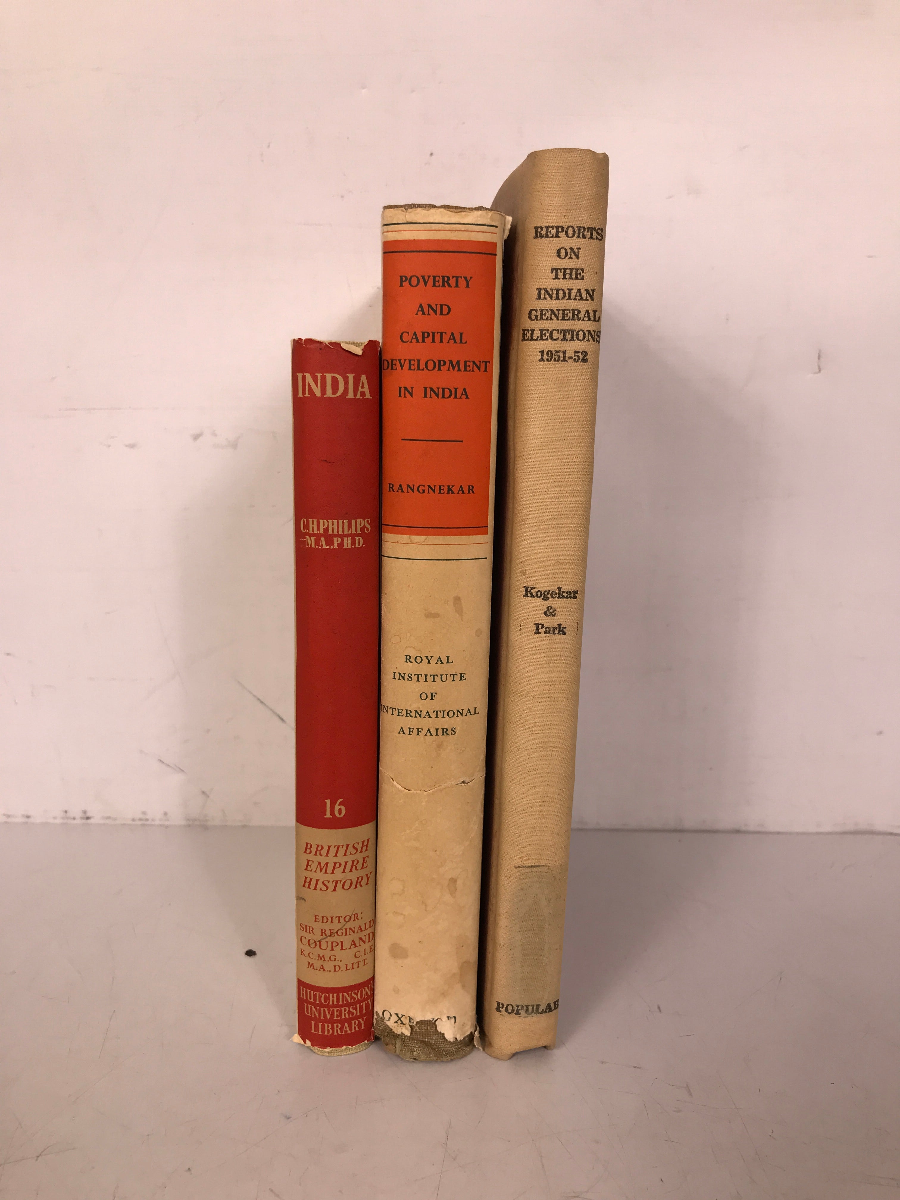 Lot of 3 History of India 1948-1958 HC DJ Details in Description