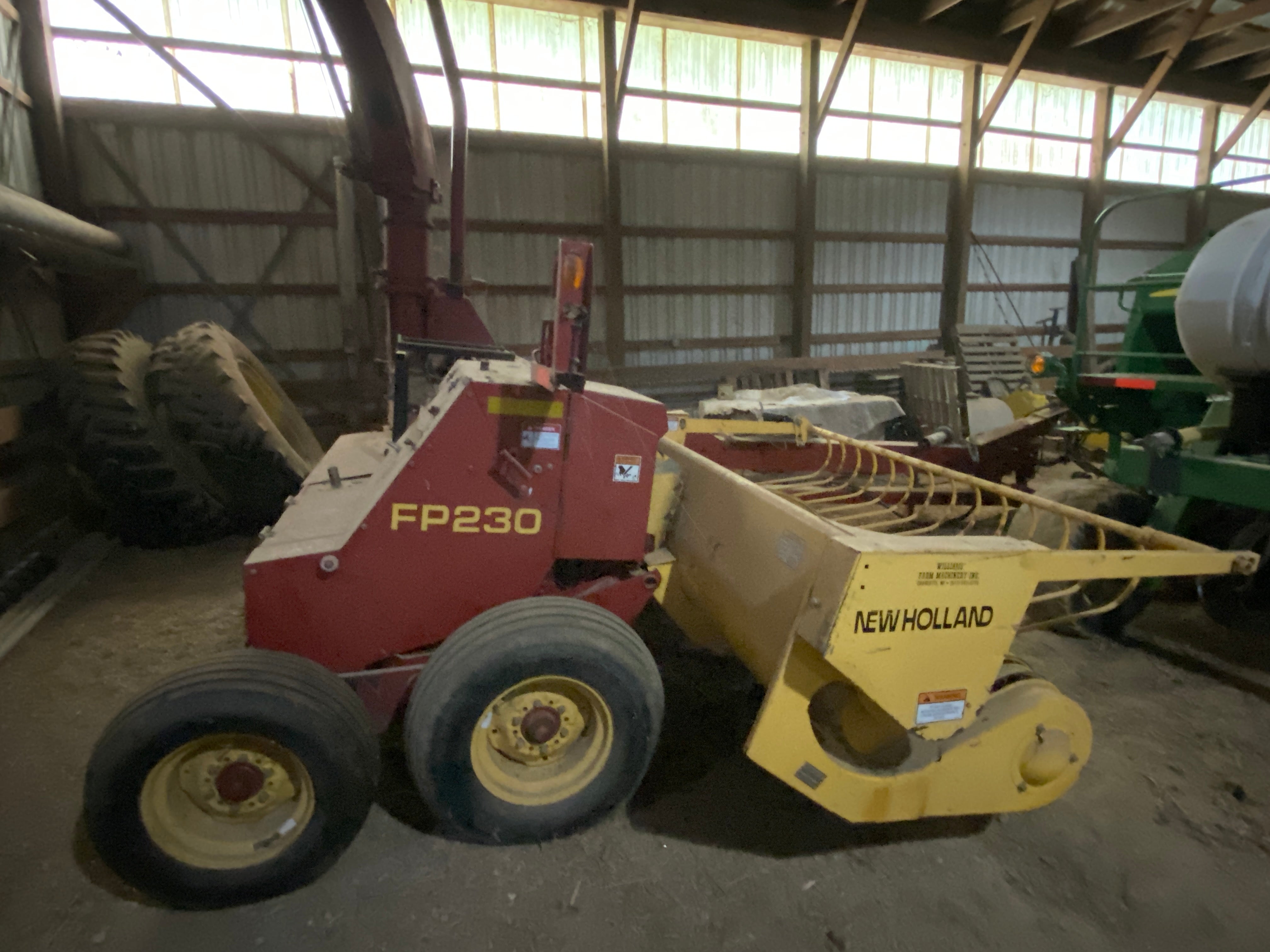 New Holland FP230 Forage Harvester and 2 Row Corn Head