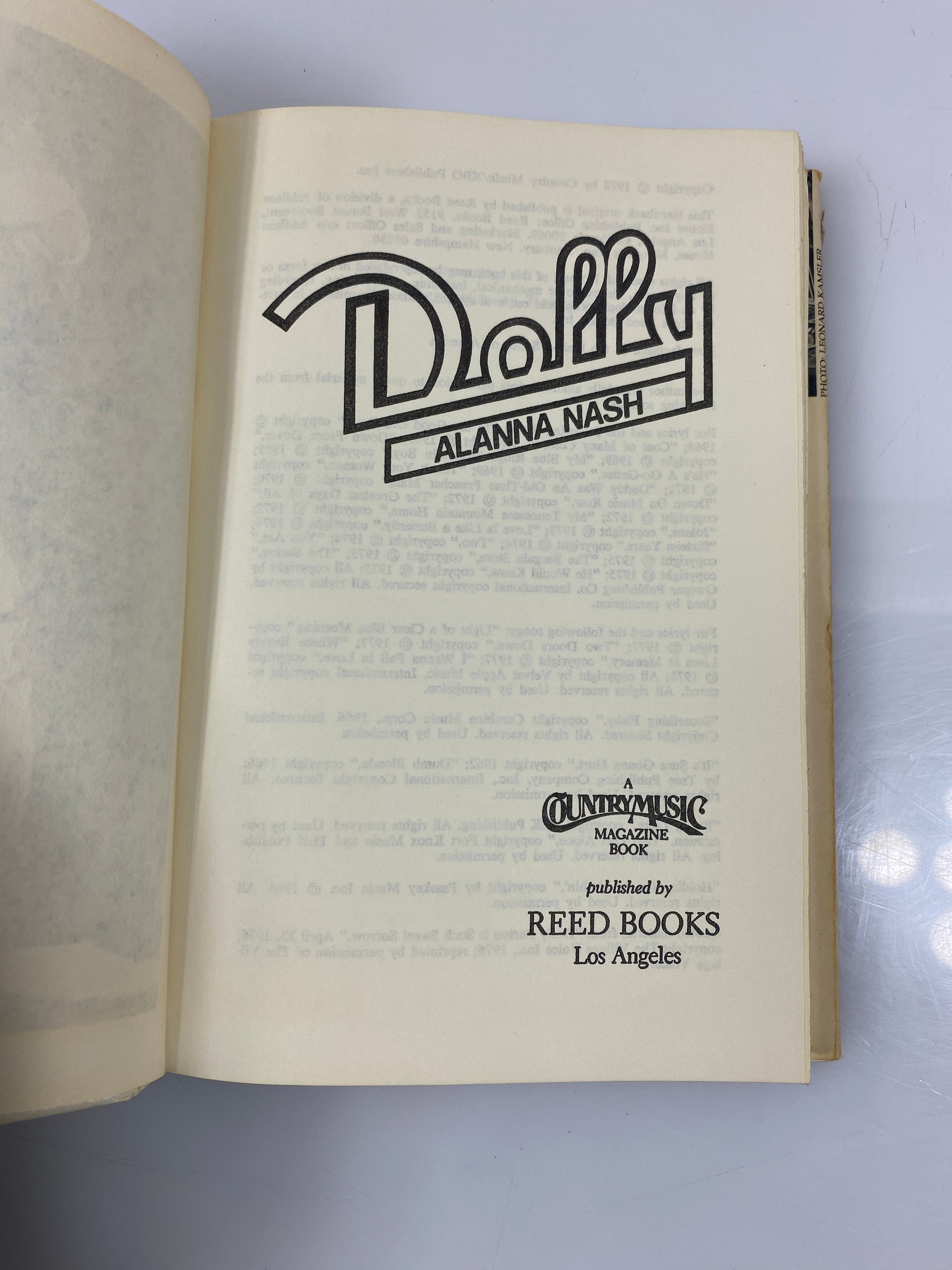 Dolly by Alanna Nash 1978 HCDJ