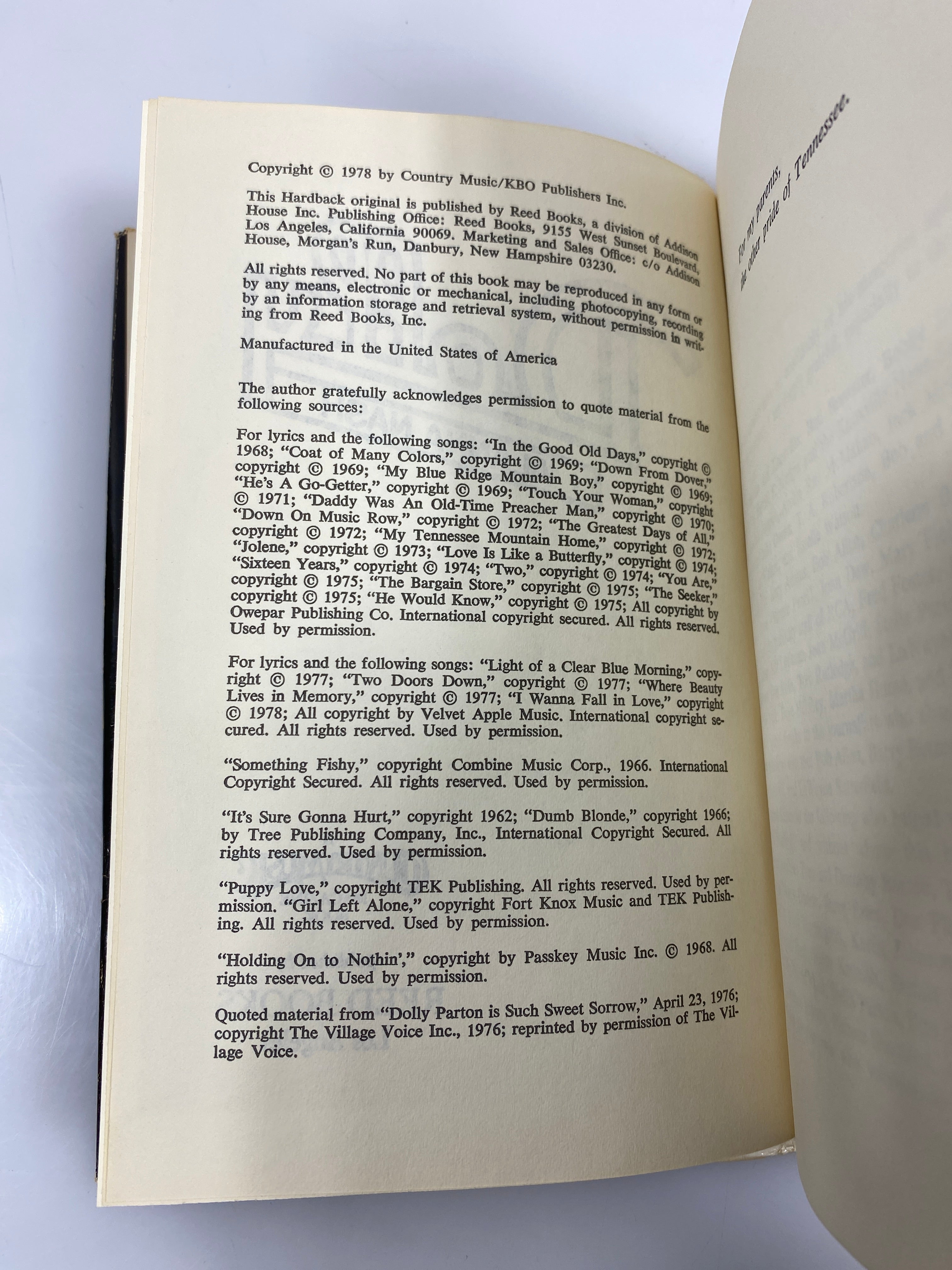 Dolly by Alanna Nash 1978 HCDJ