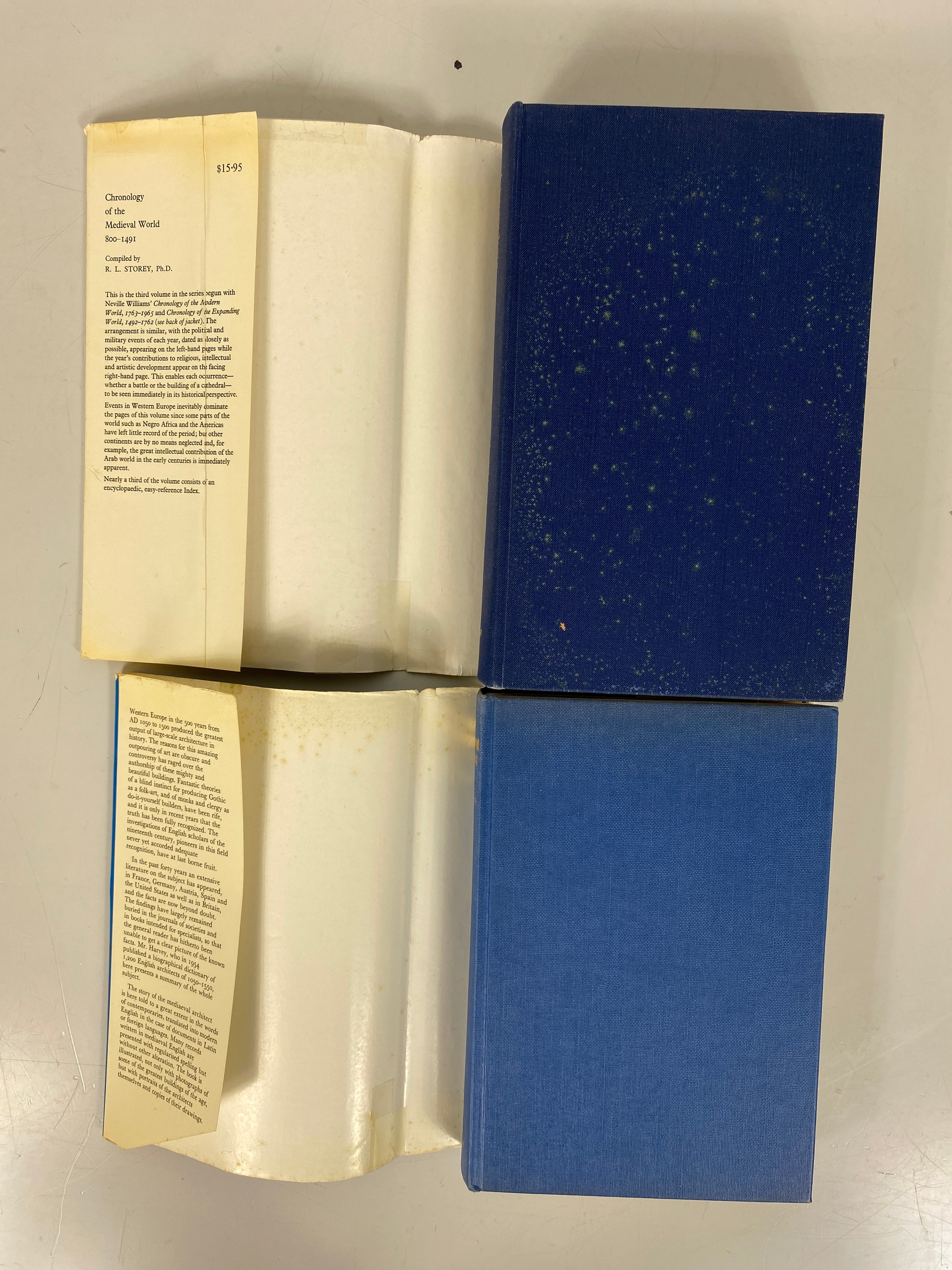 2 Vols: The Mediaeval Architect/Chronology of the Medieval World HCDJ