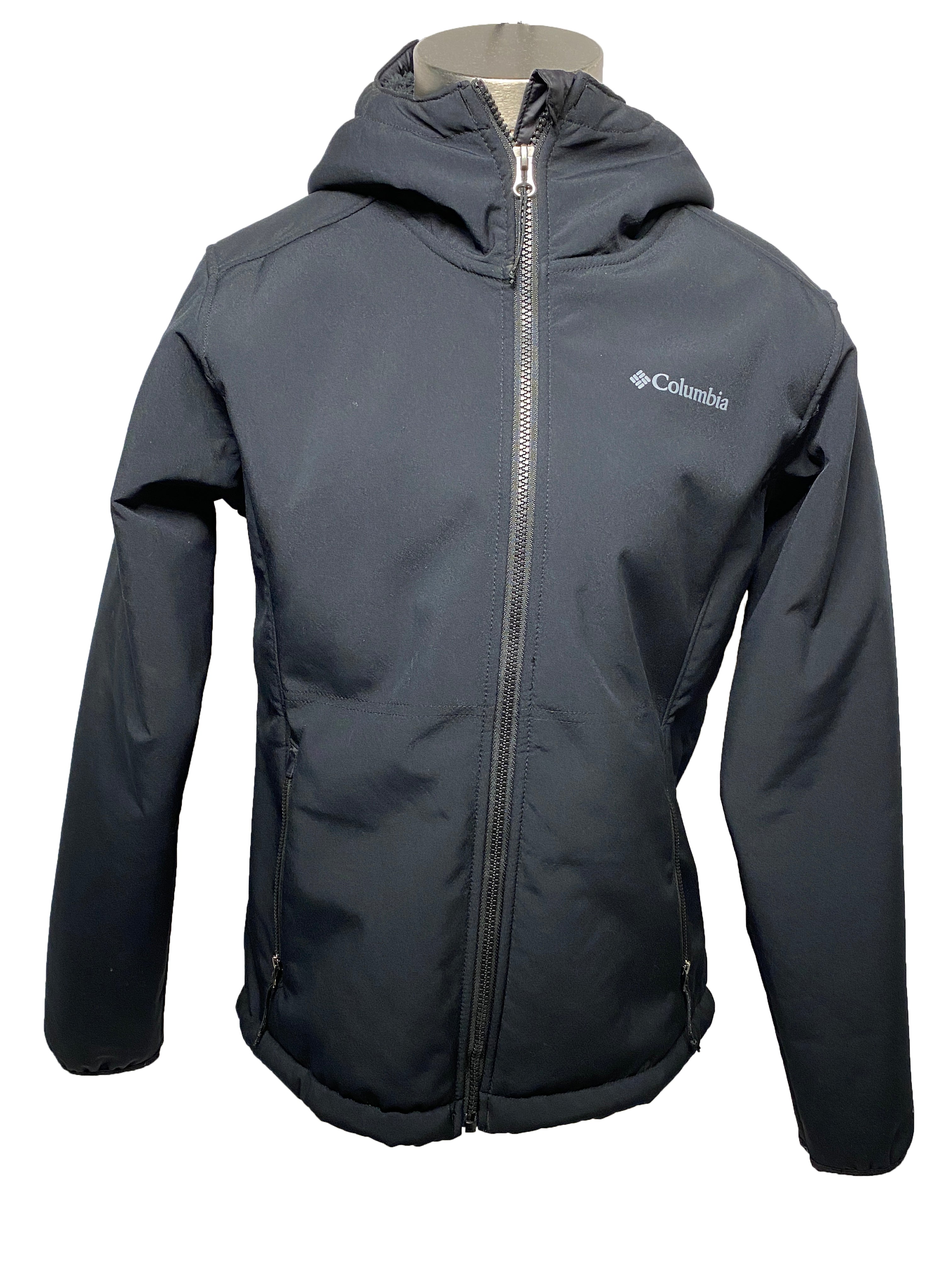 Columbia Black Zip-UP Hooded Jacket Women's Size M