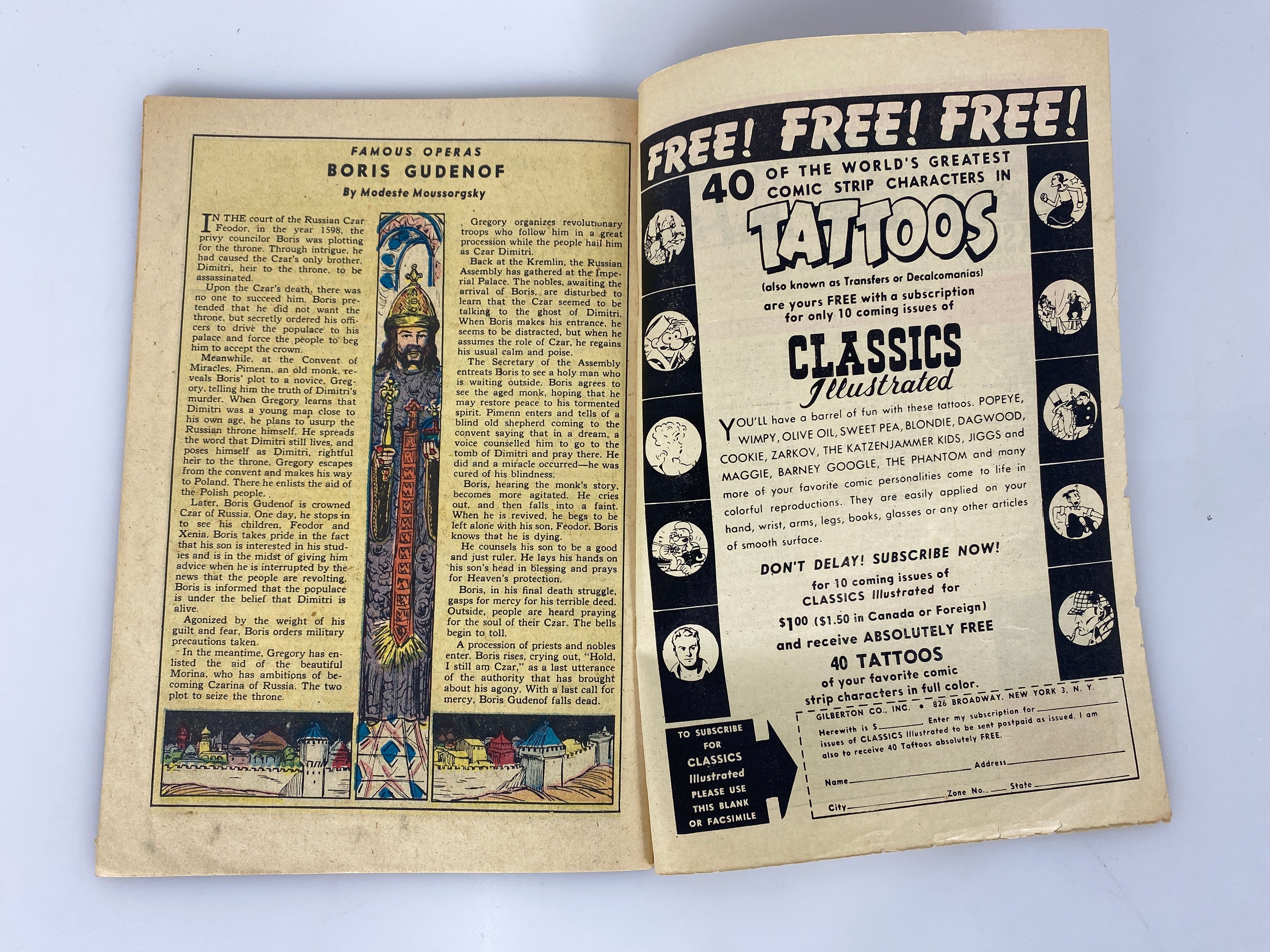 Classics Illustrated The Black Tulip No. 73 hrn75