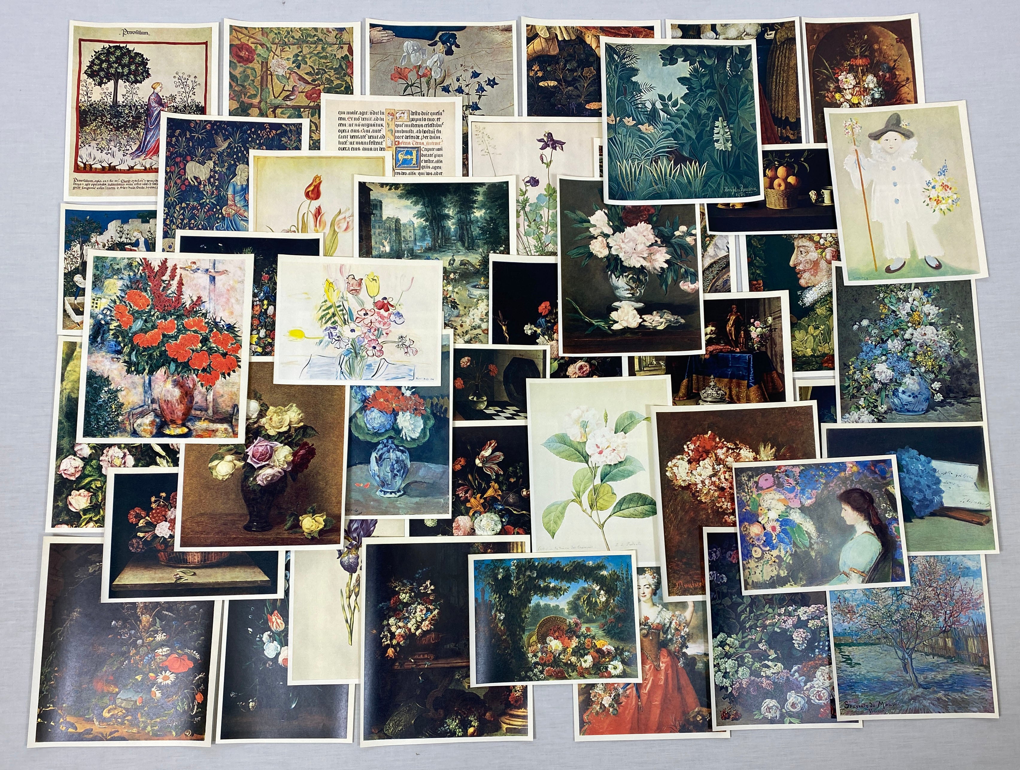 Various Flower Themed Paintings