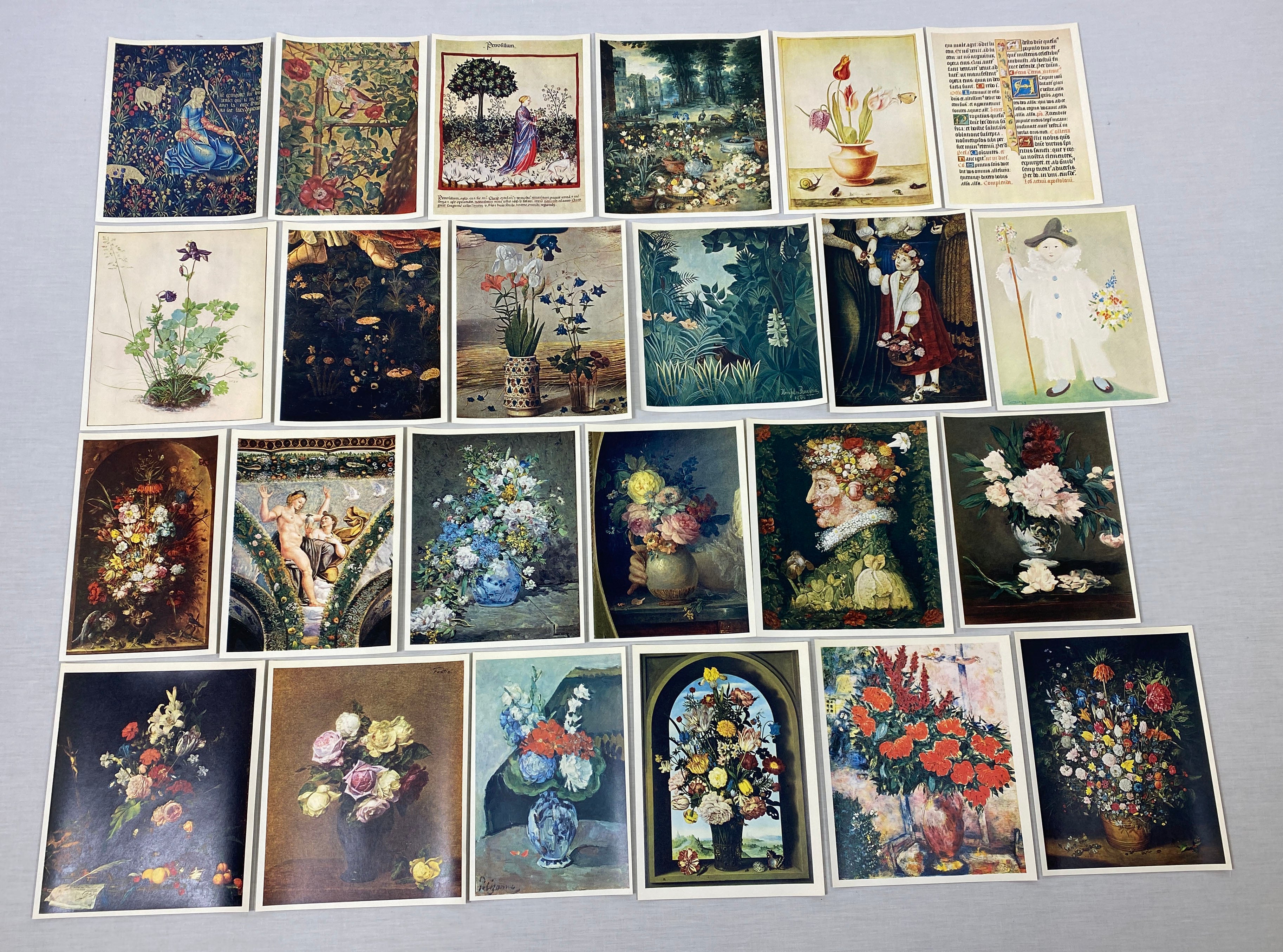 Various Flower Themed Paintings