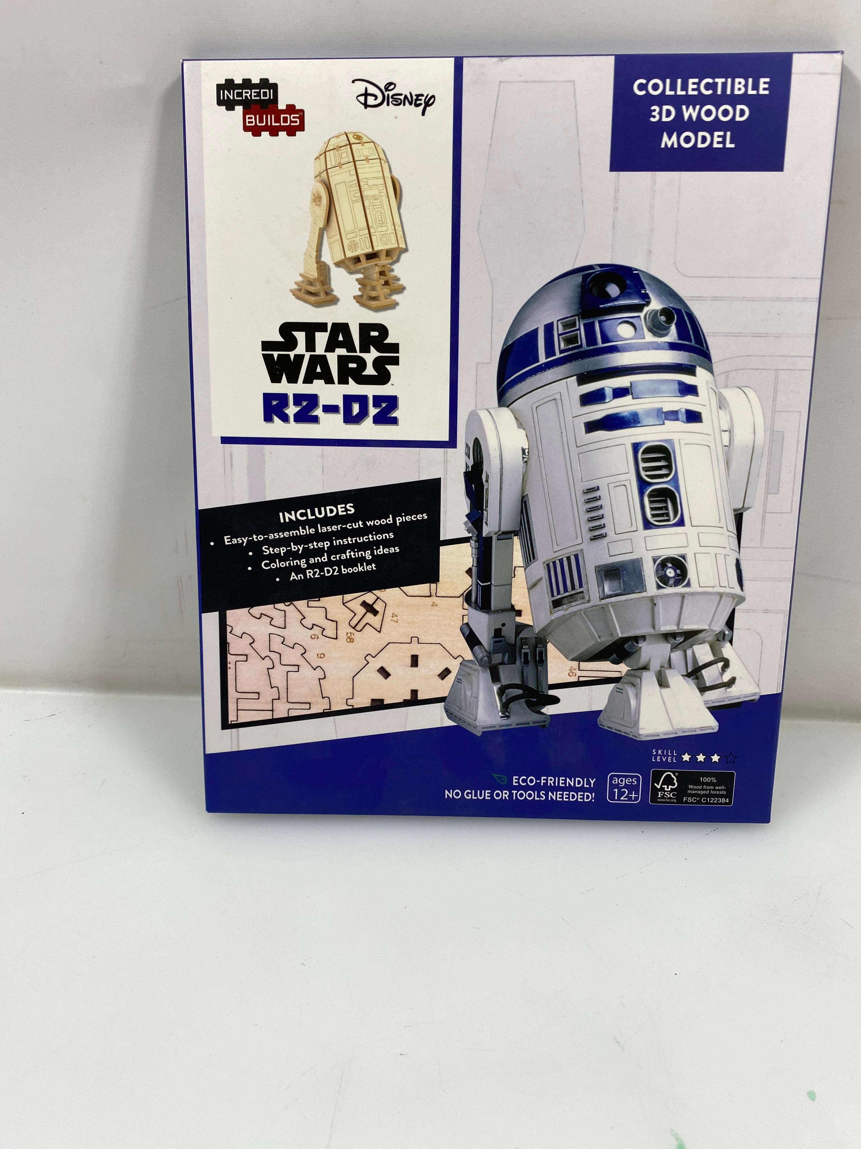 INCREDIBUILDS Disney Star Wars R2-D2 Collectible 3D Wood Model