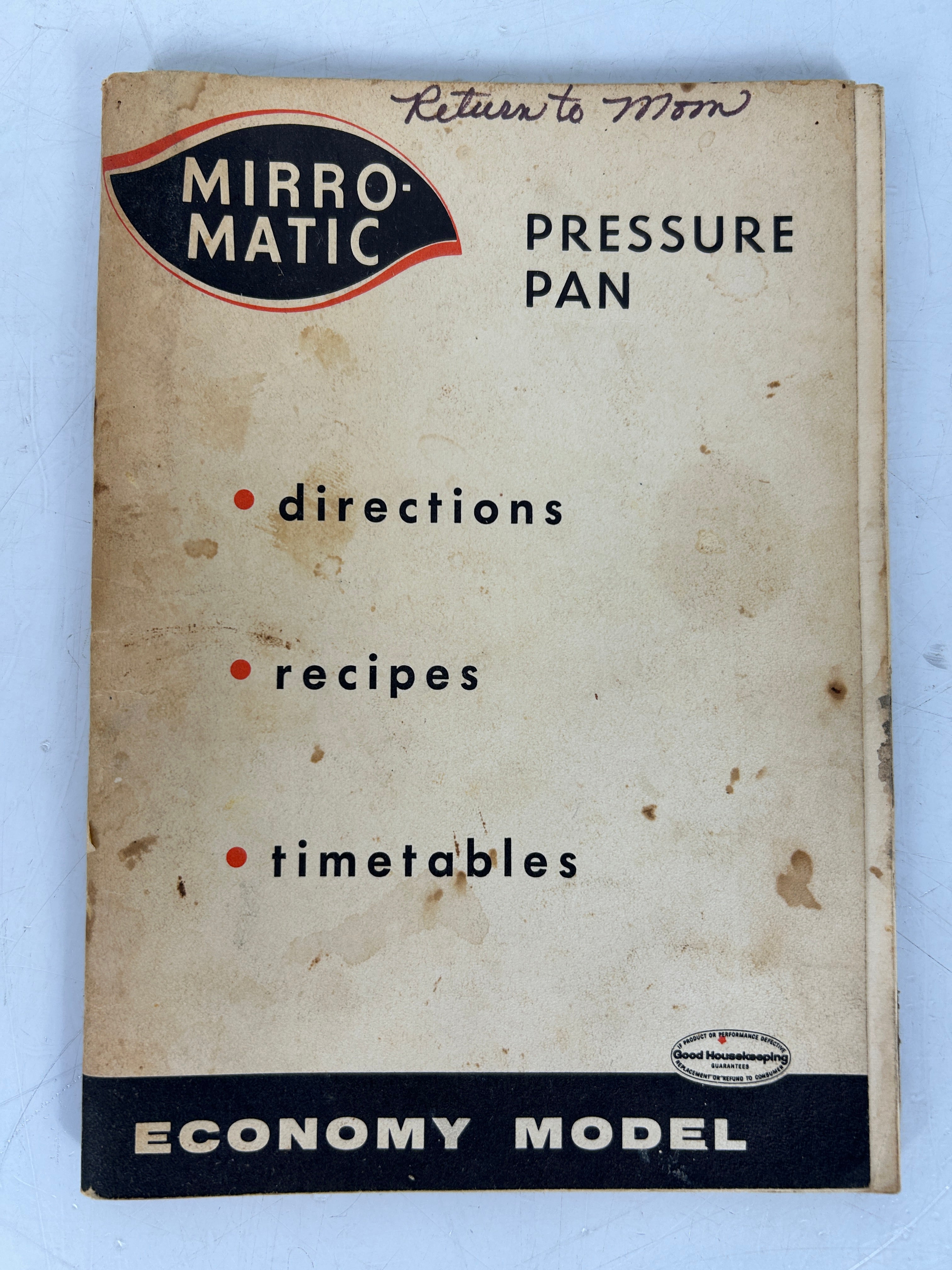 4 Vintage Pressure Cooker Recipe Booklets: Presto/Mirro/All American/USDA SC