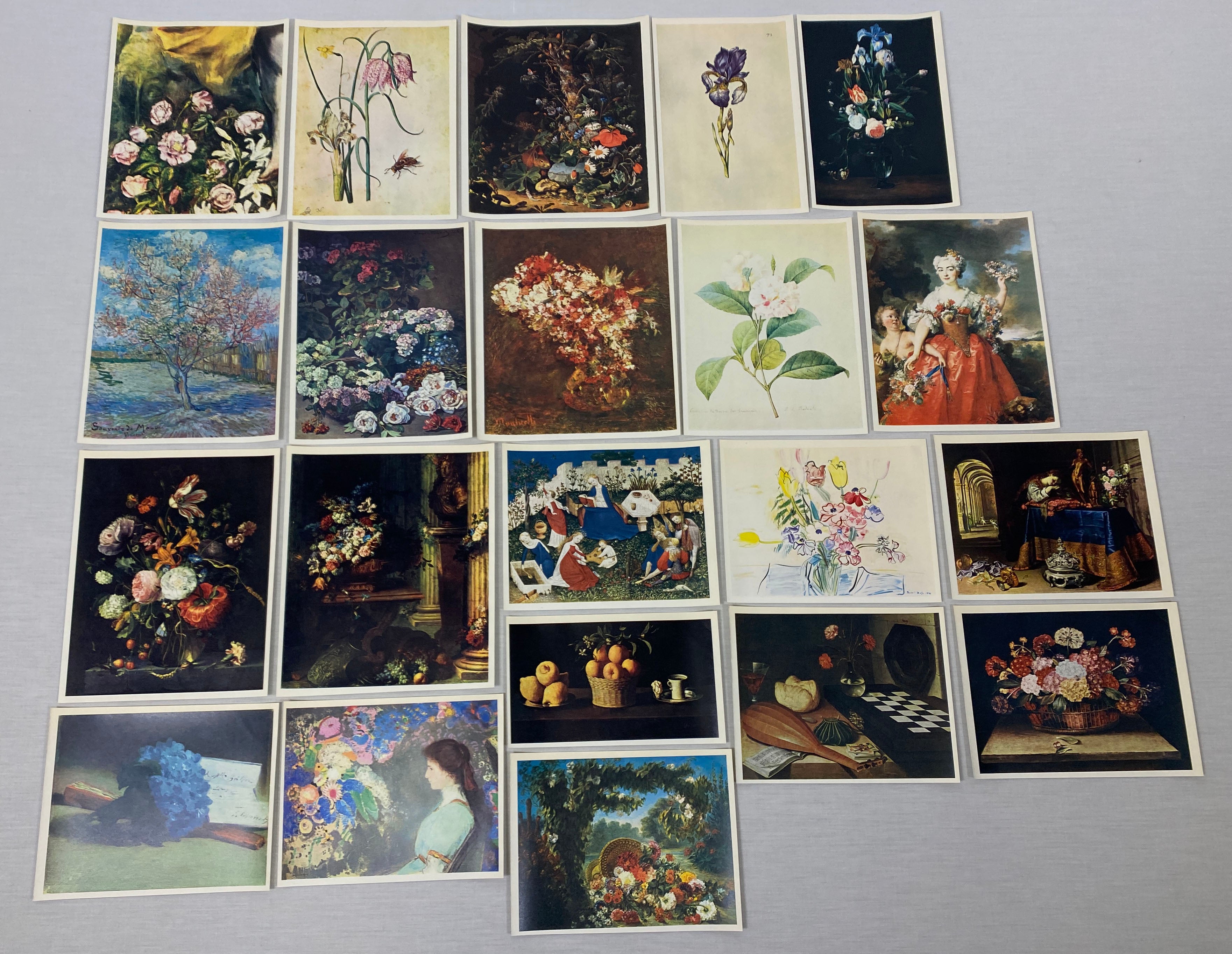 Various Flower Themed Paintings