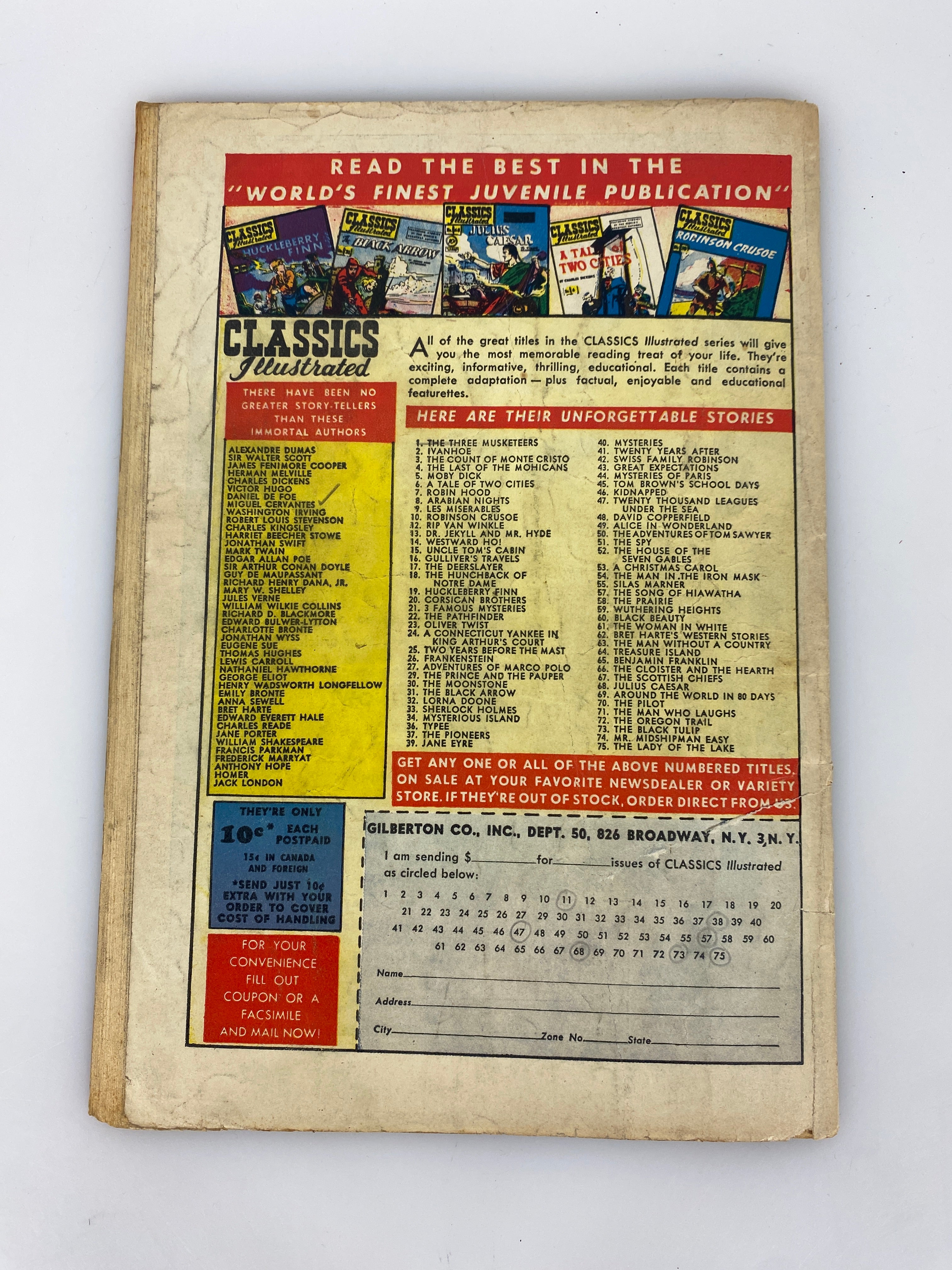 Classics Illustrated Mr. Midshipman Easy No. 74 hrn75