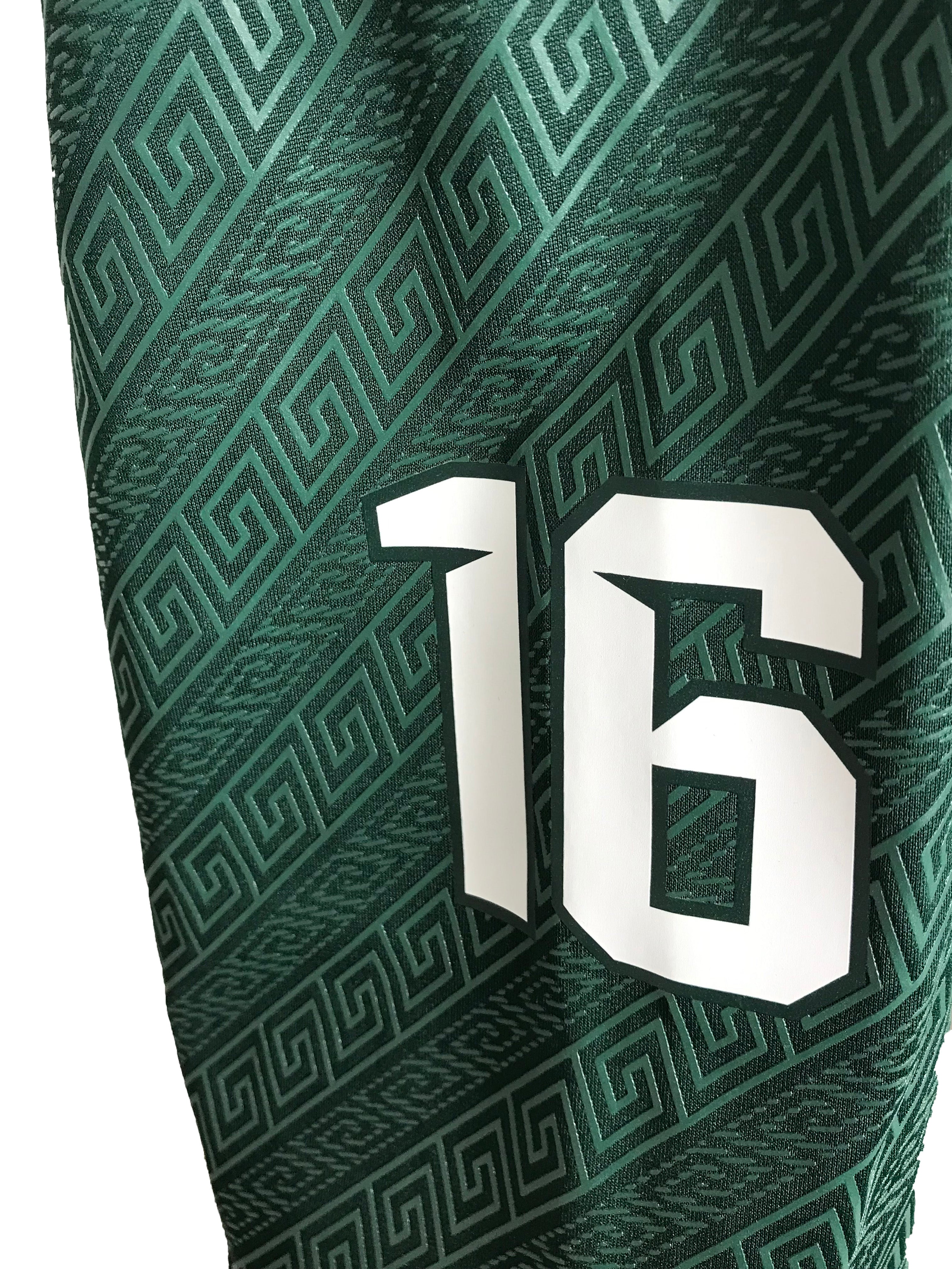 Nike Michigan State Spartans Green #16 Home Game Football Jersey Men's Size 2XL