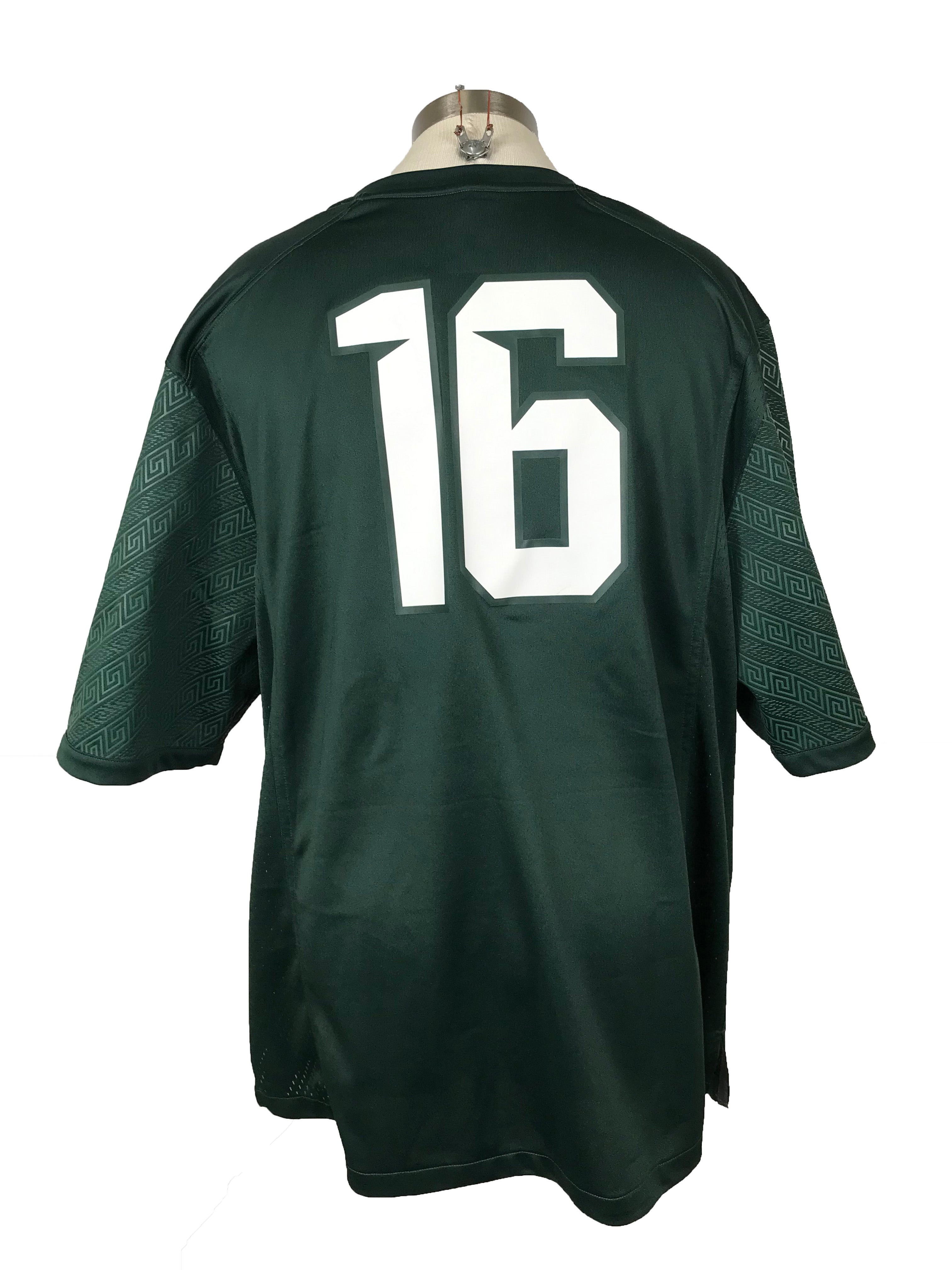Nike Michigan State Spartans Green #16 Home Game Football Jersey Men's –  MSU Surplus Store