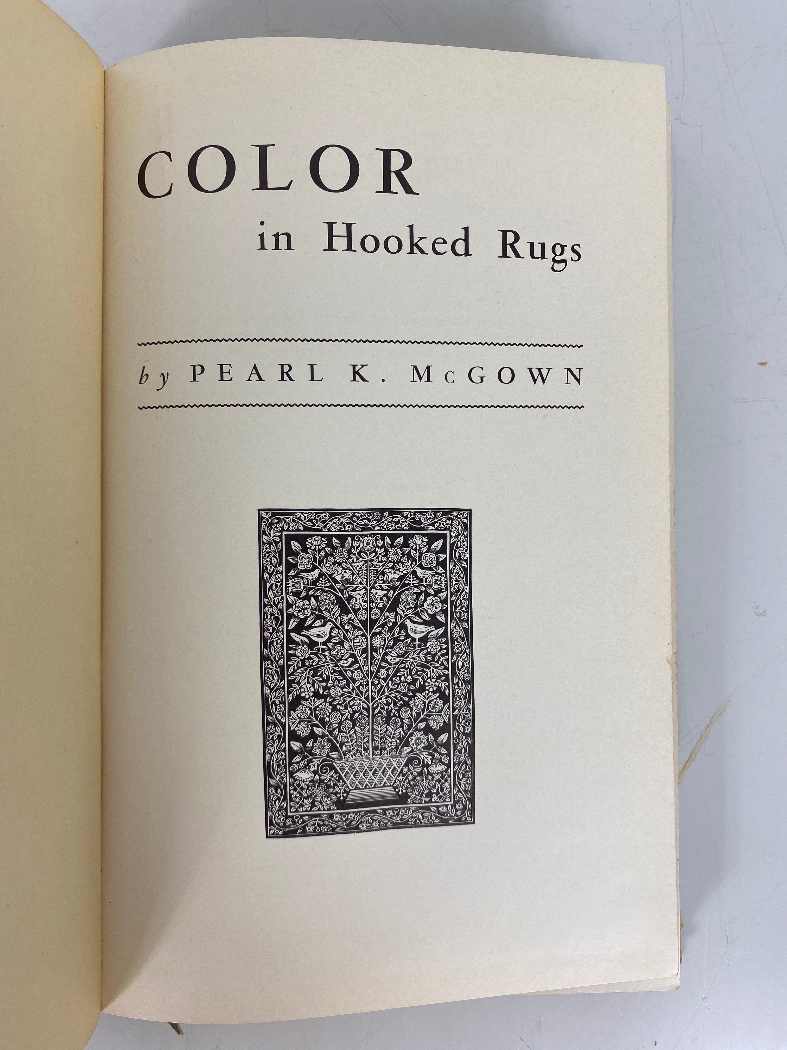 2 Vols: Color in Hooked Rugs/You Can Hook Rugs (signed) McGown HC DJ