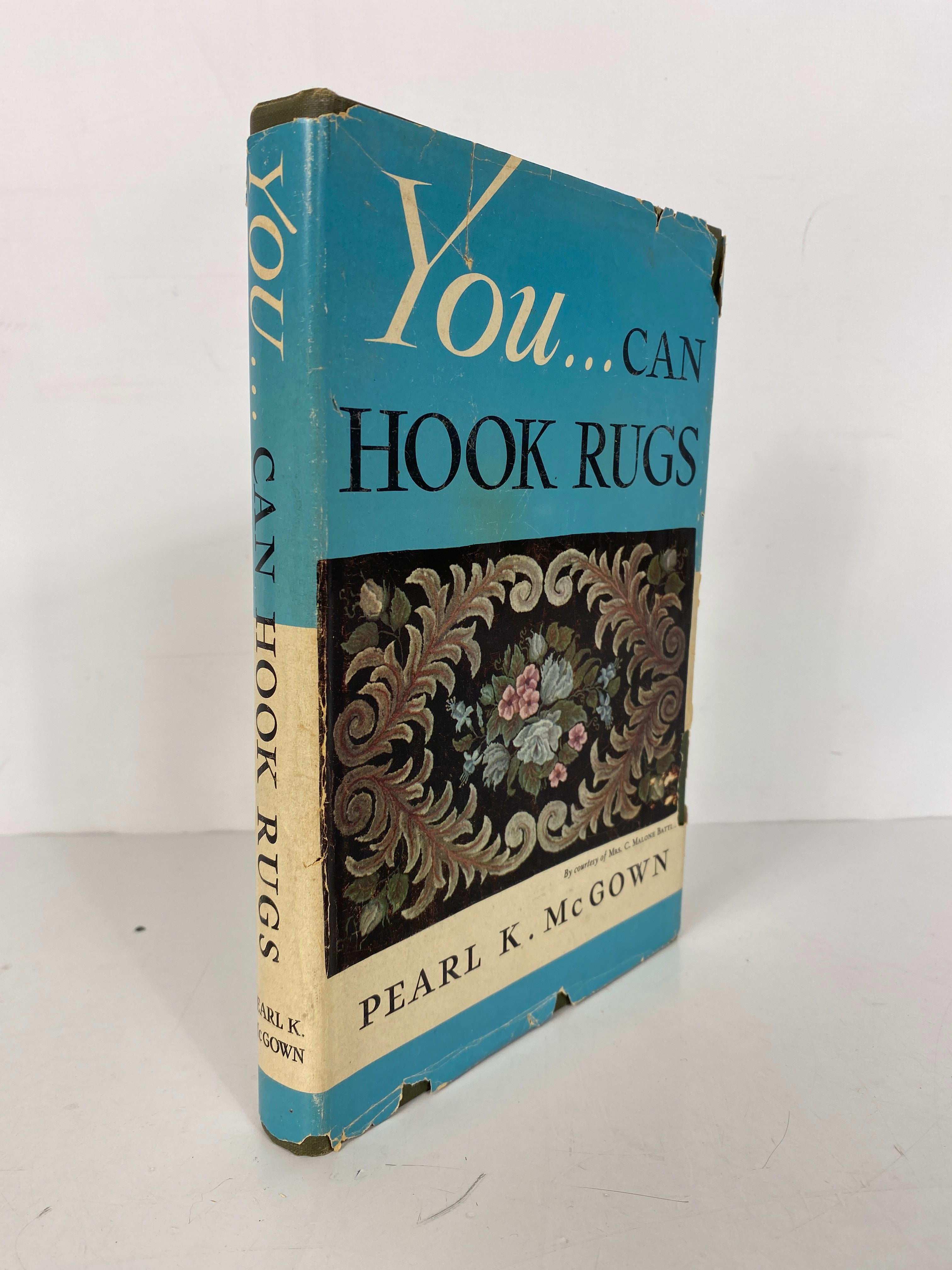 2 Vols: Color in Hooked Rugs/You Can Hook Rugs (signed) McGown HC DJ