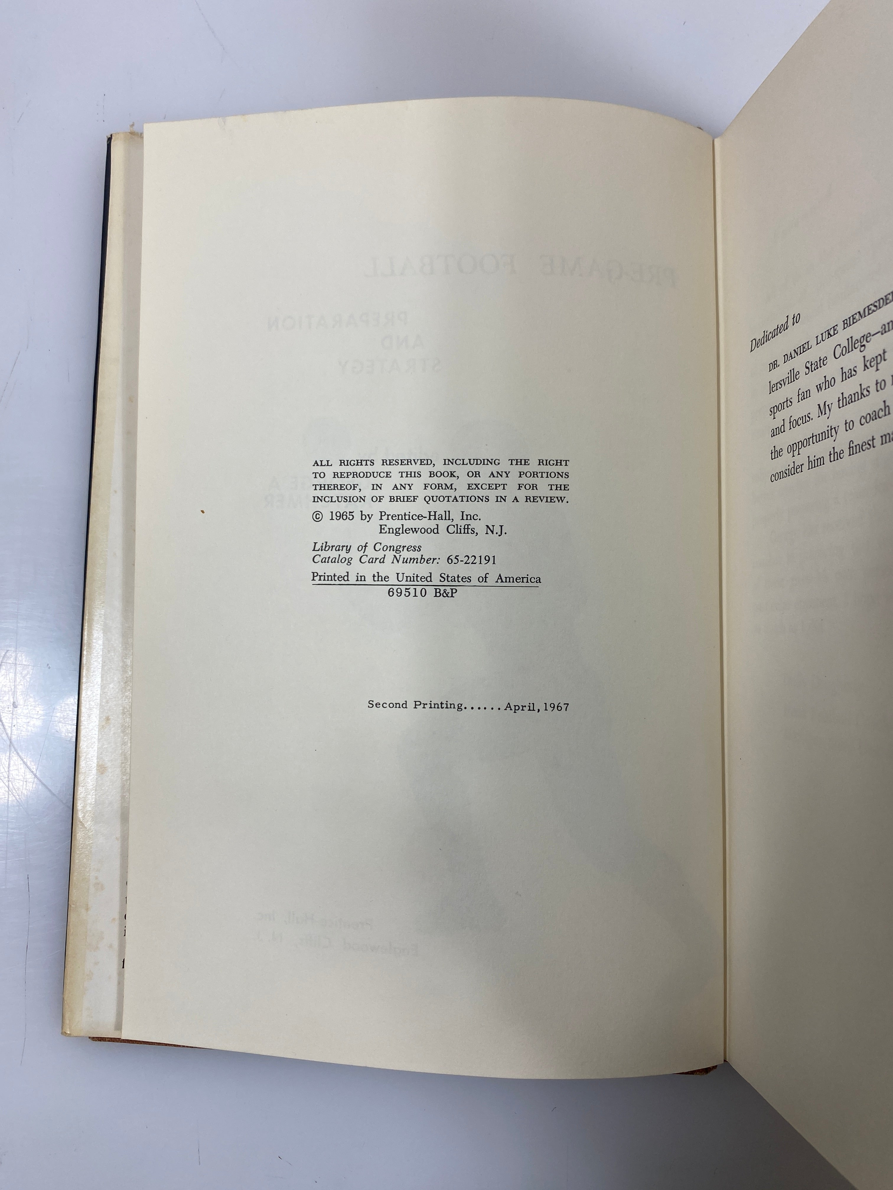 Pre-Game Football Preparation and Strategy Katchmer 1967 HCDJ