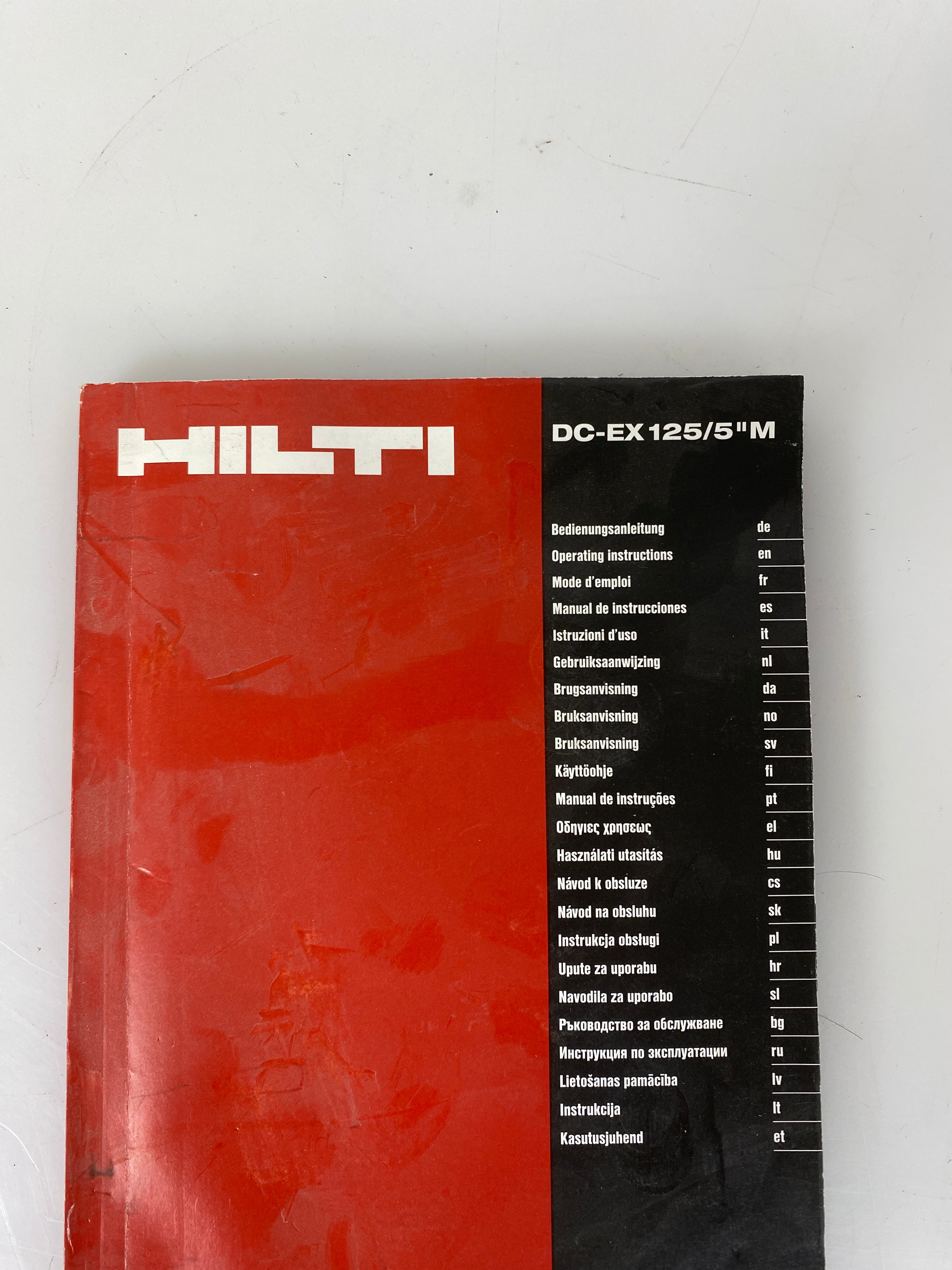 Hilti #DC-EX-125/5"M Angle Grinder w/ Manual