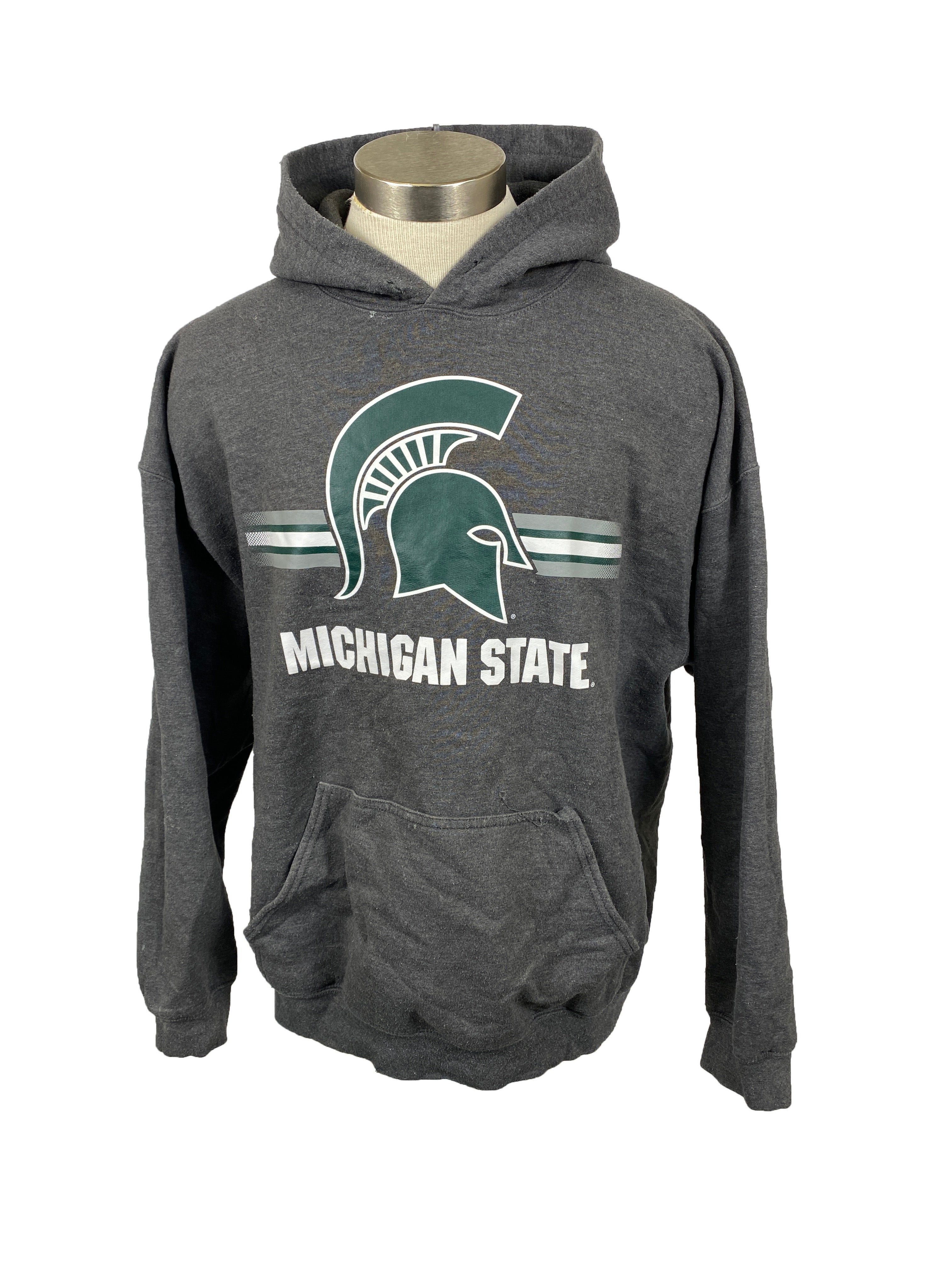 MSU Gray Hoodie Men's Size XL