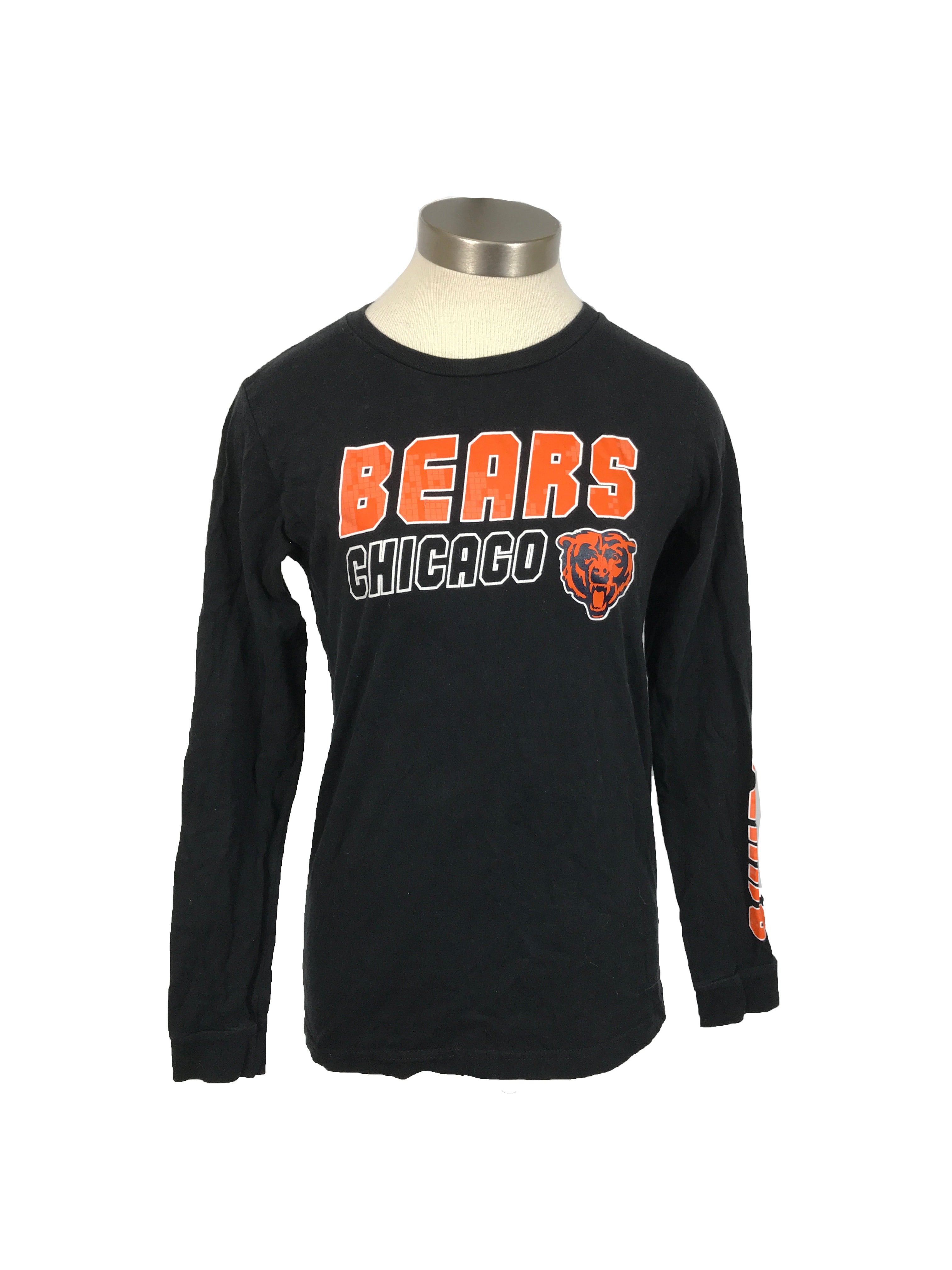 Chicago Bears Black Long Sleeve Shirt Youth X-Large (14-16)