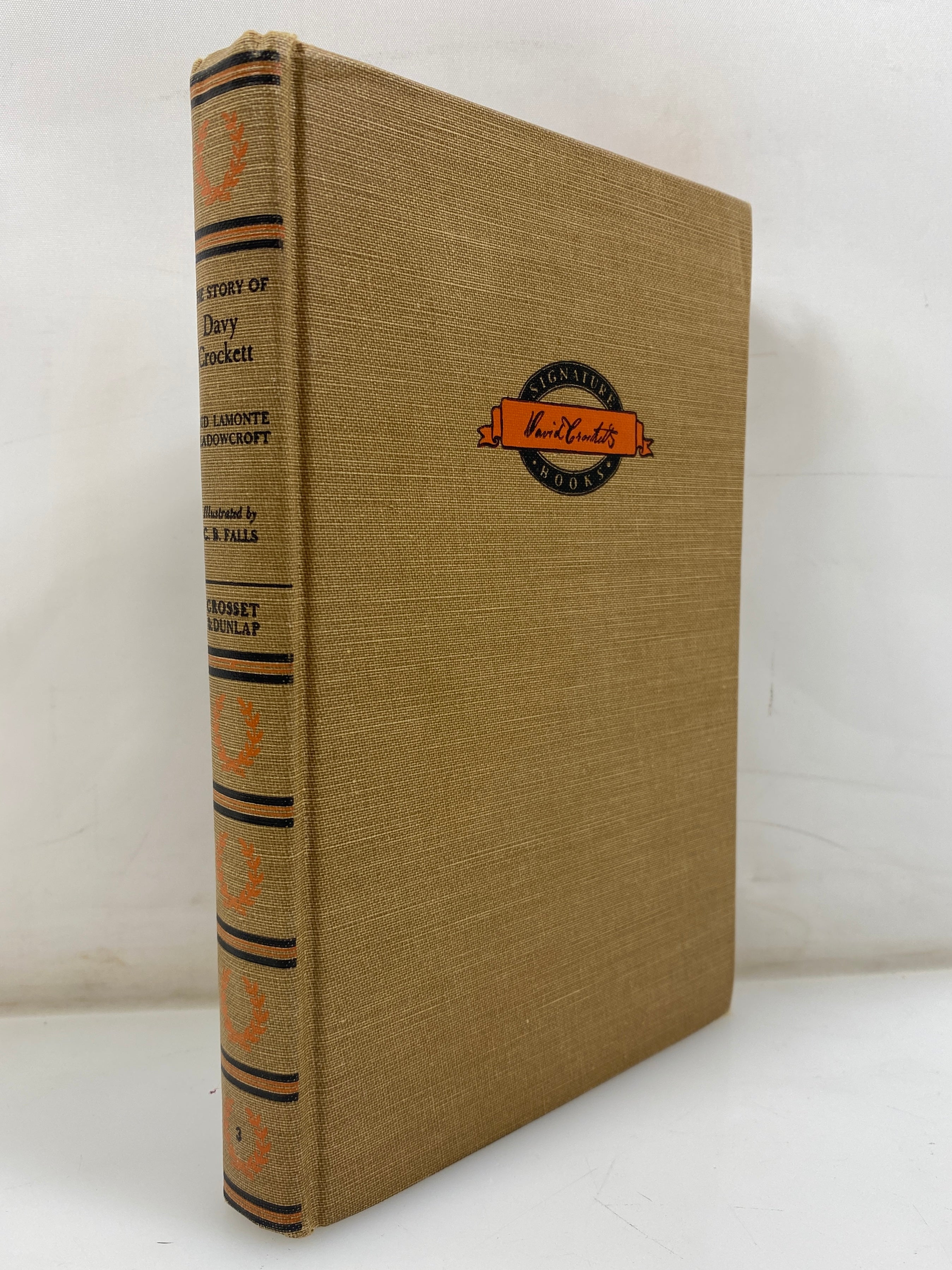 The Story of Davy Crockett by Enid LaMonte Meadowcroft 1952 HC