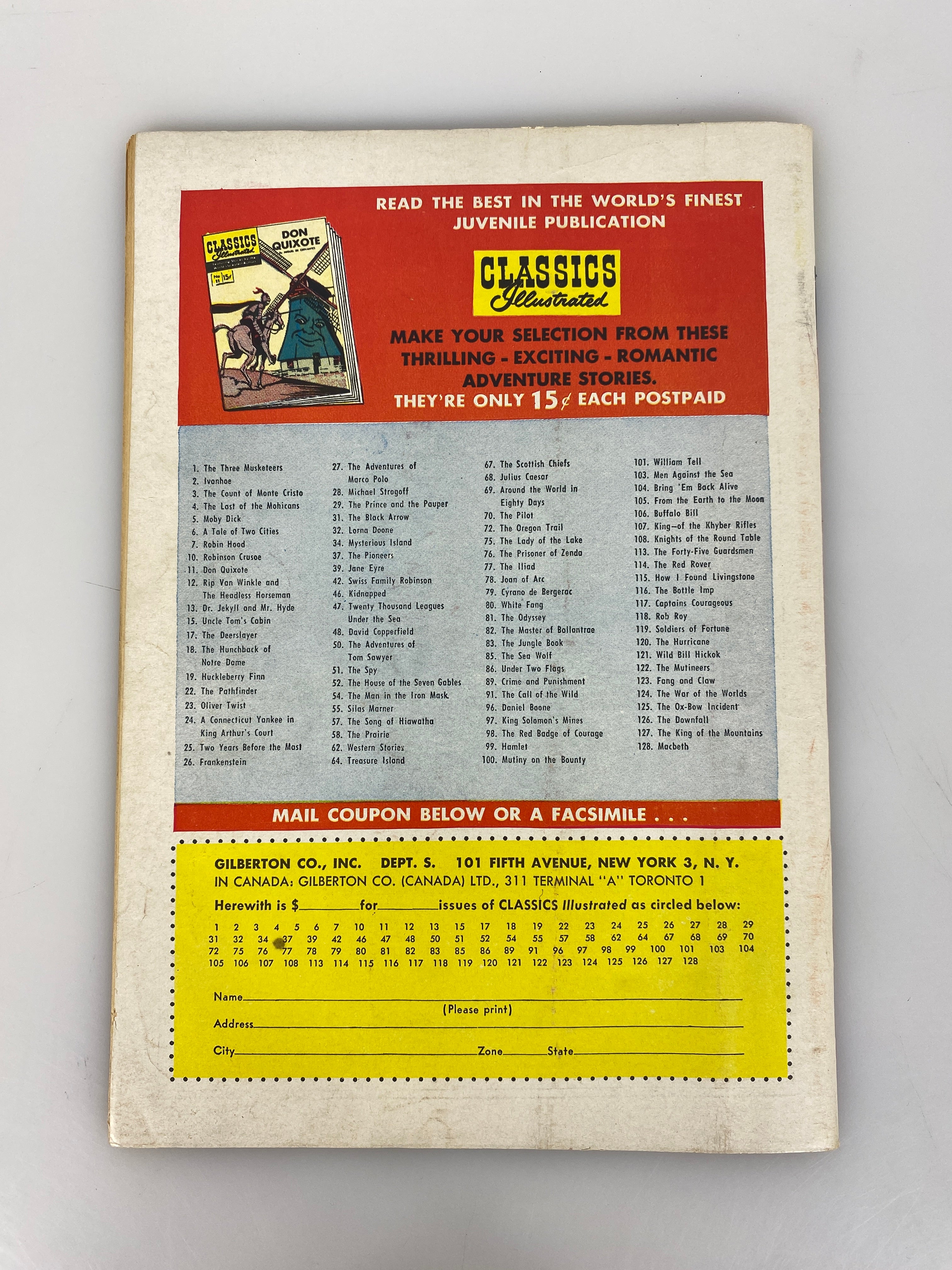 Classics Illustrated Macbeth No. 128 hrn128