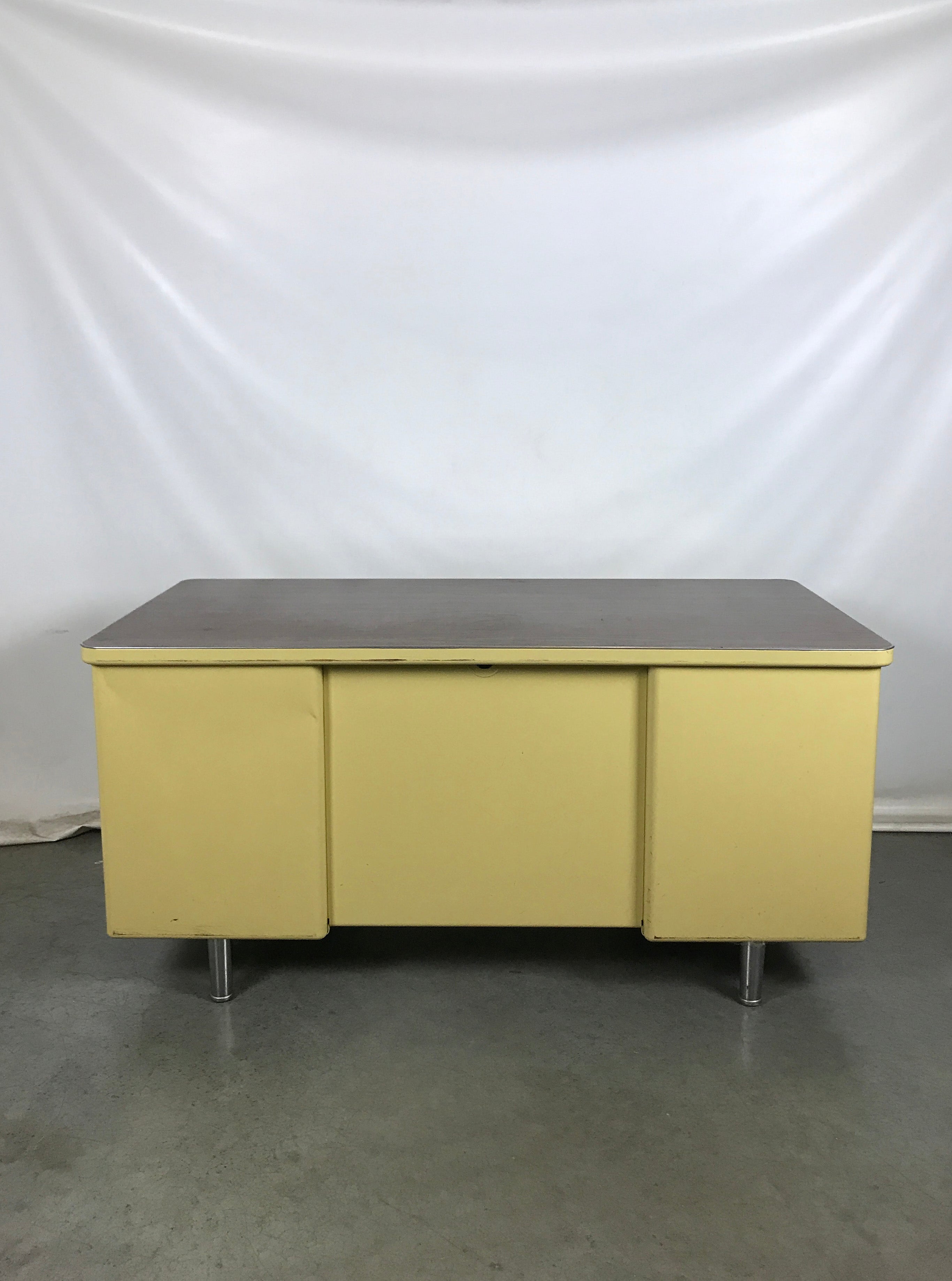 Steelcase Yellow Tanker Desk